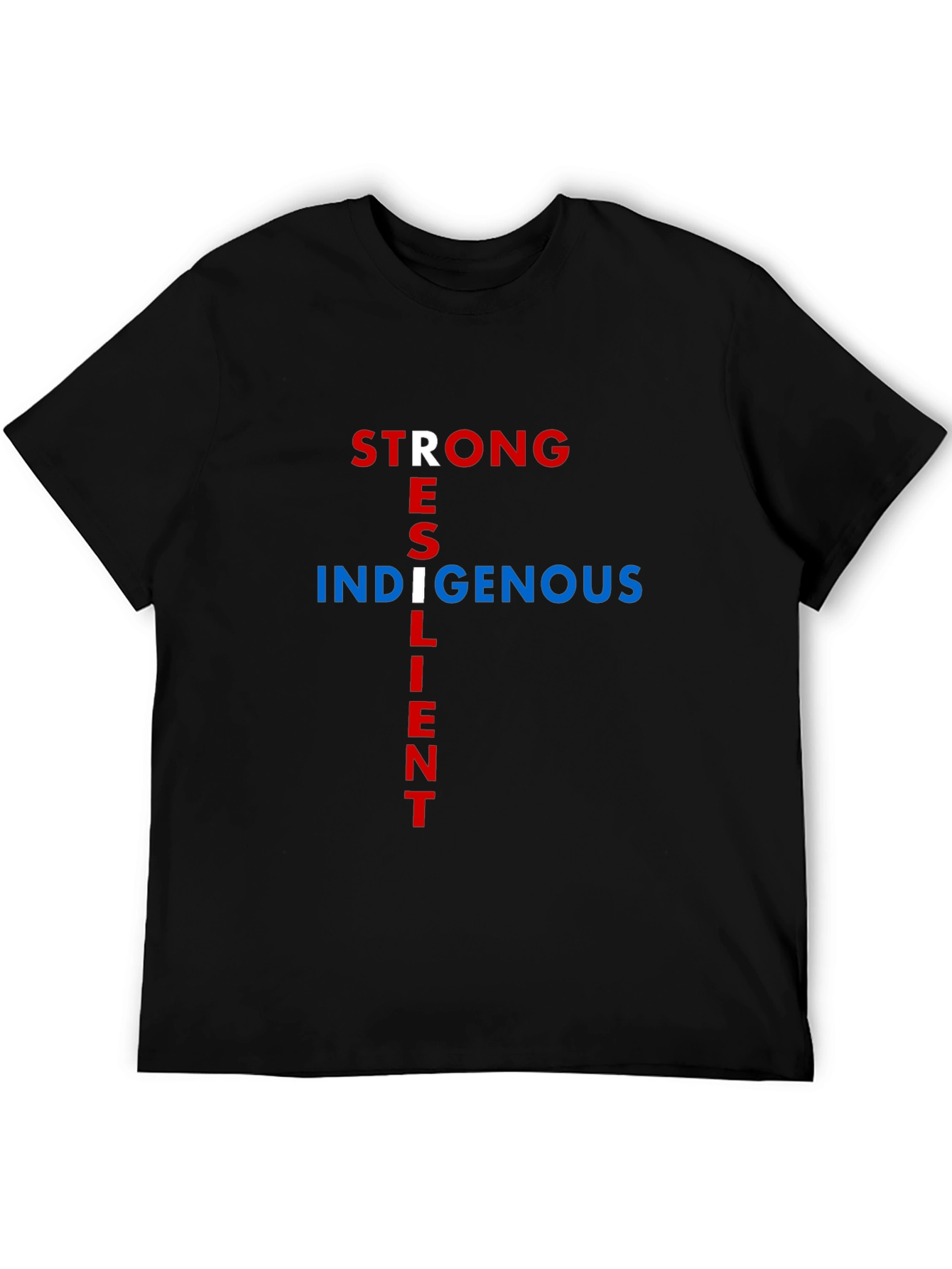 Strong Resilient Indigenous Black T-Shirt