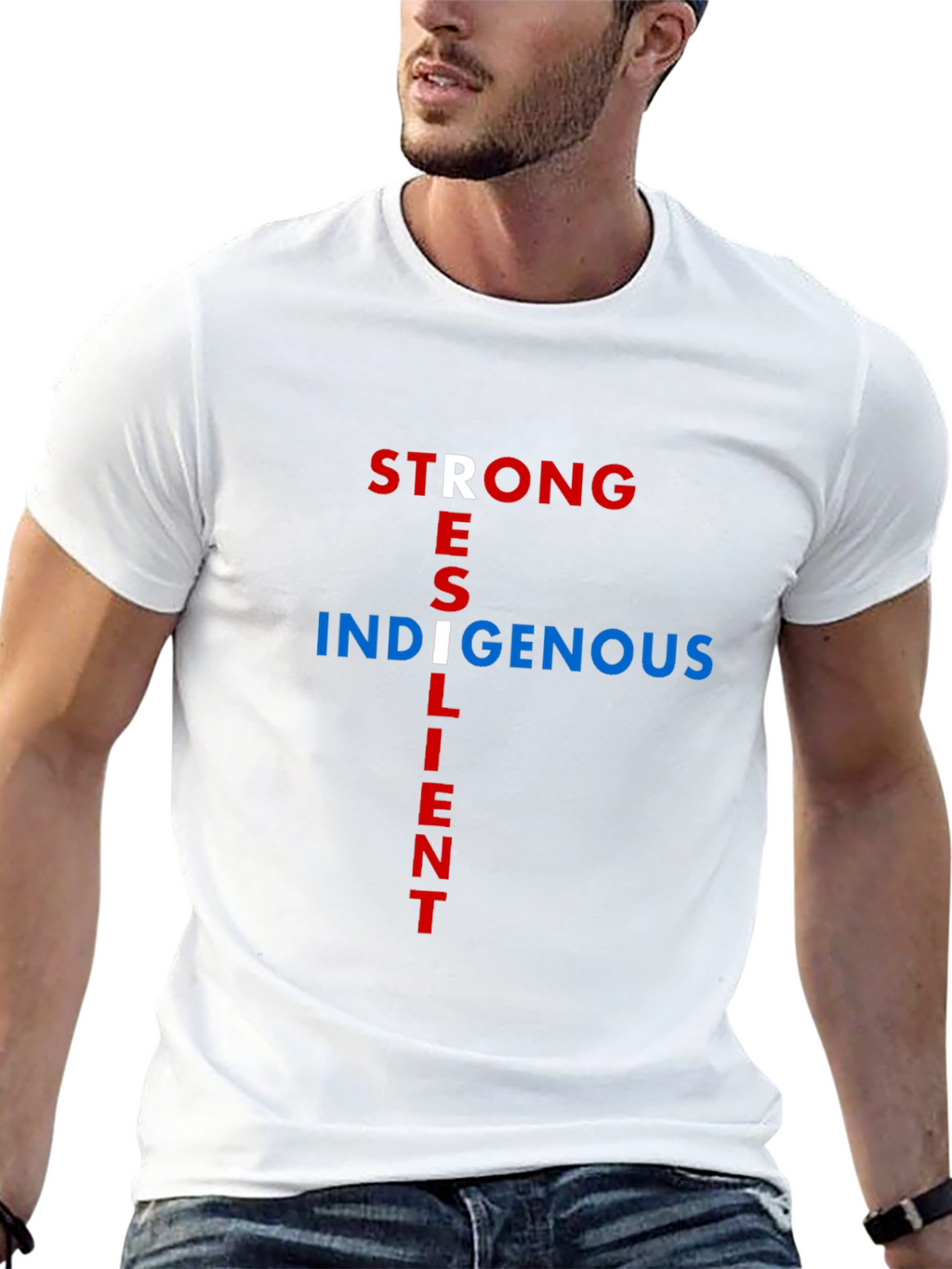 Strong Resilient Indigenous Black T-Shirt