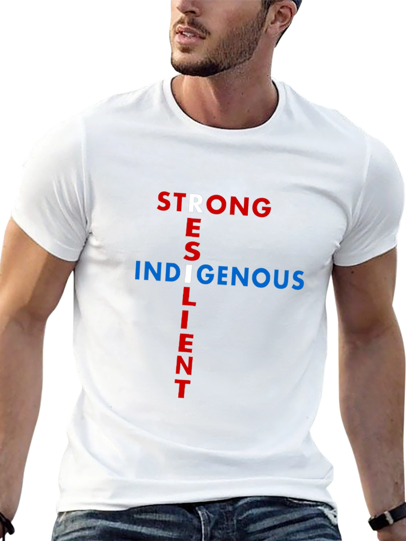 Strong Resilient Indigenous Black T-Shirt