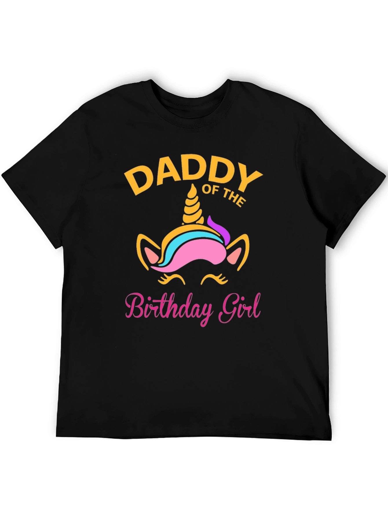 Daddy of the Birthday Girl Unicorn T-Shirt