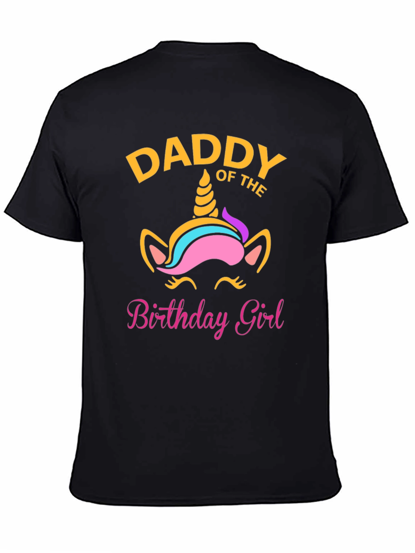 Daddy of the Birthday Girl Unicorn T-Shirt