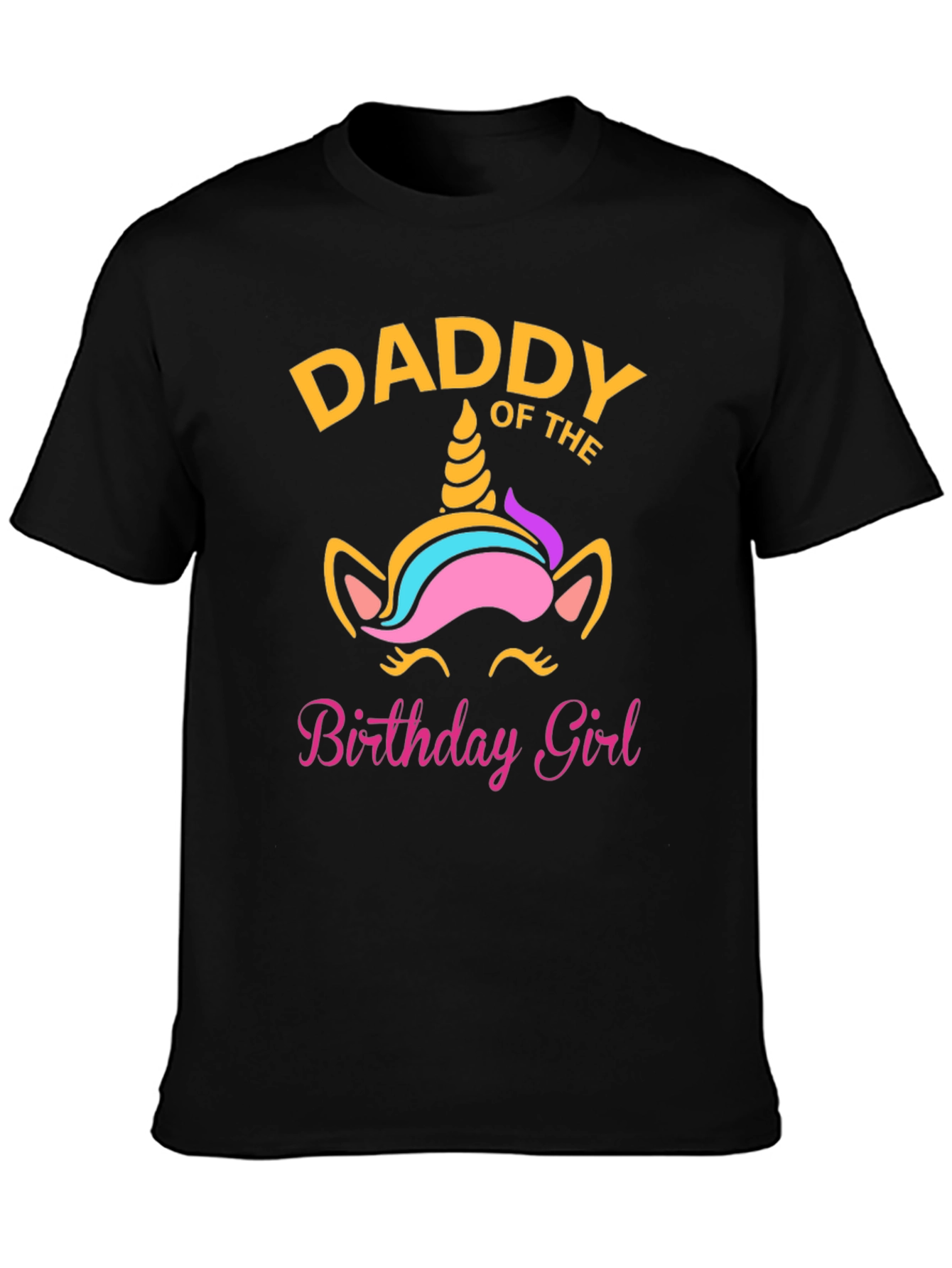 Daddy of the Birthday Girl Unicorn T-Shirt