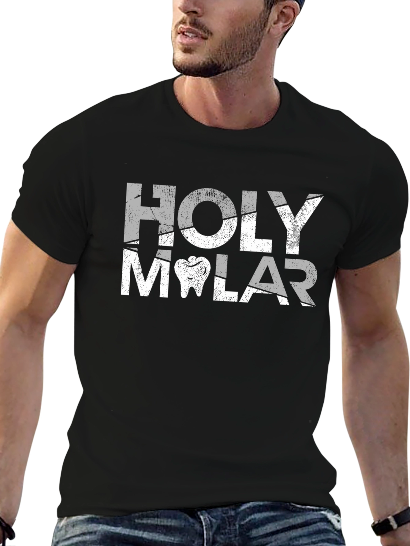 Holy Molar Graphic Tee - Dentist Humor T-Shirt