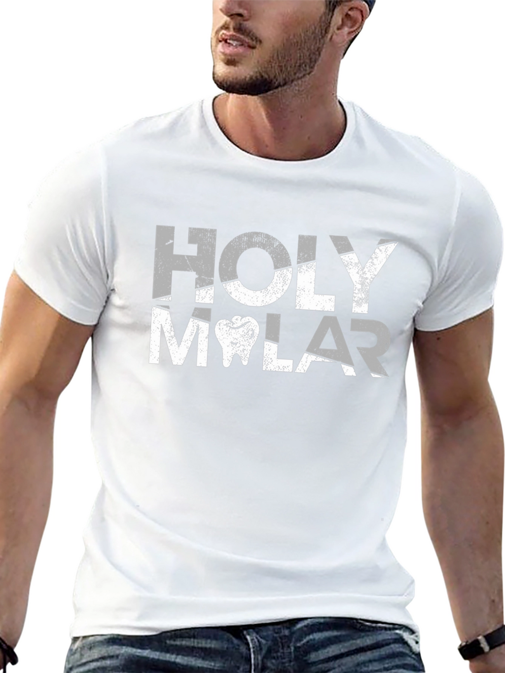 Holy Molar Graphic Tee - Dentist Humor T-Shirt