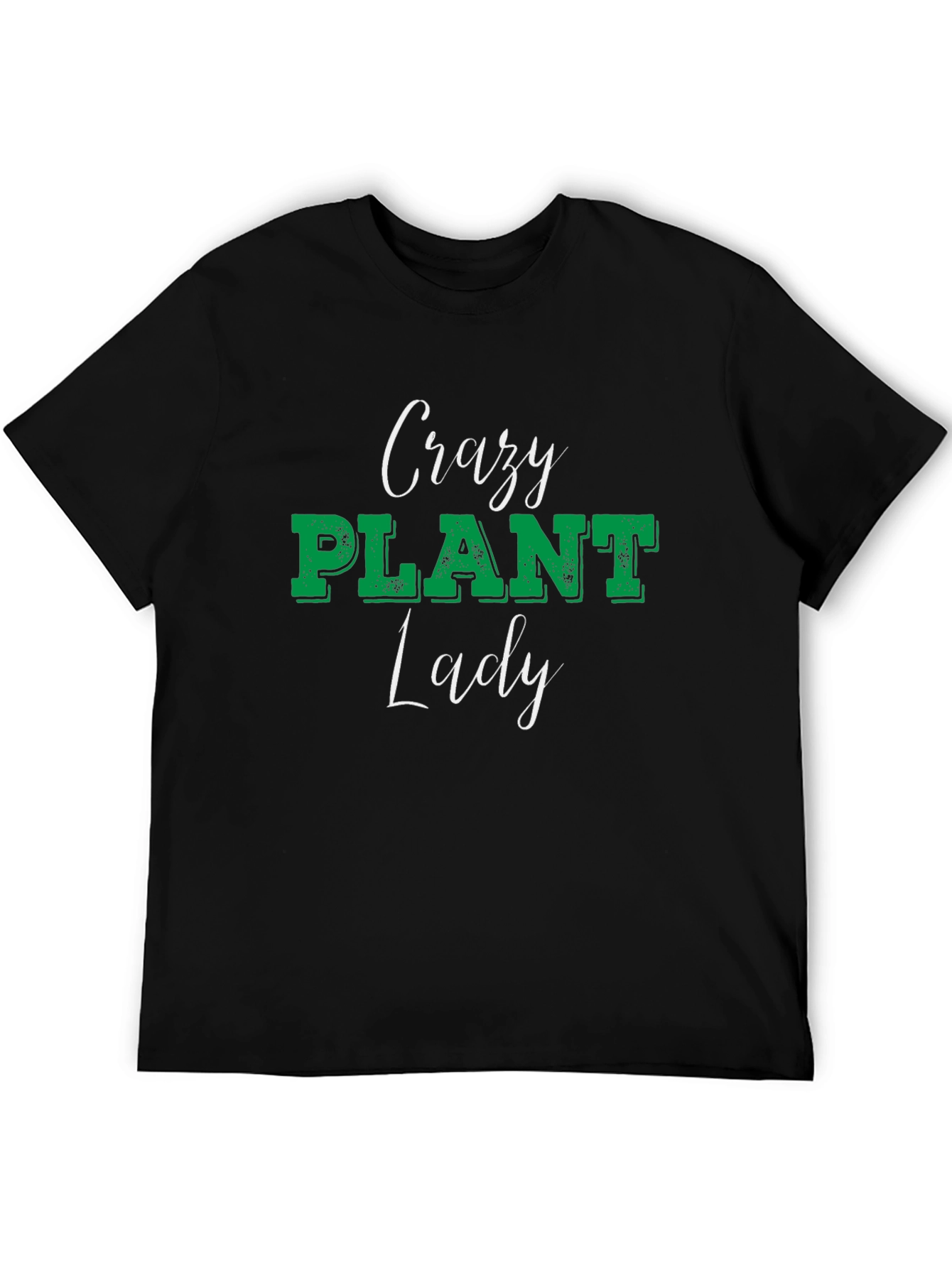 Crazy Plant Lady Graphic Tee Black Unisex Shirt
