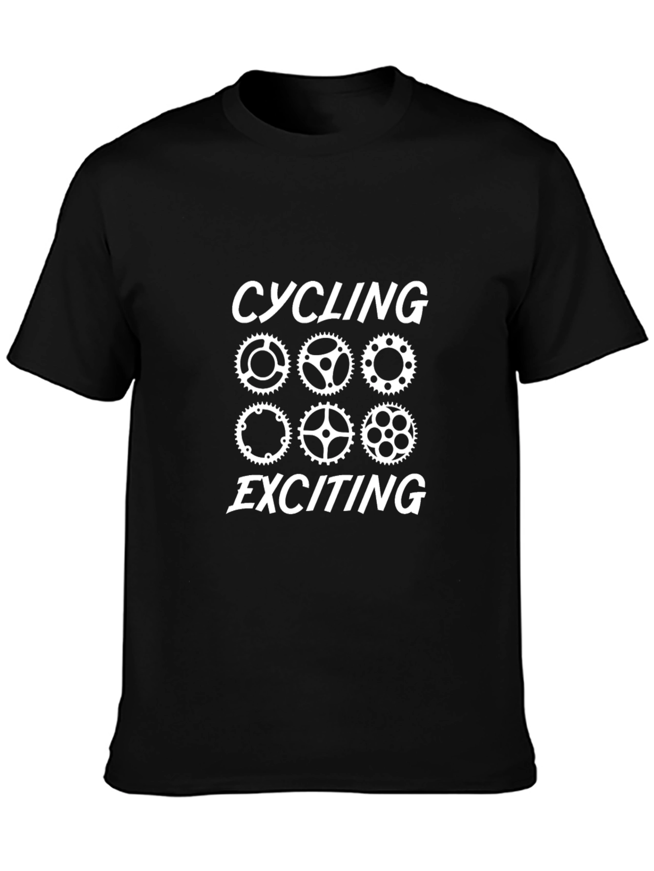 Cycling Exciting Black T-Shirt