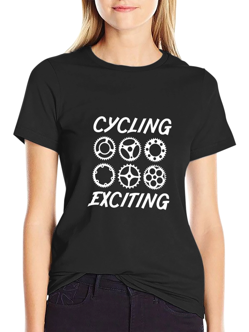 Cycling Exciting Black T-Shirt