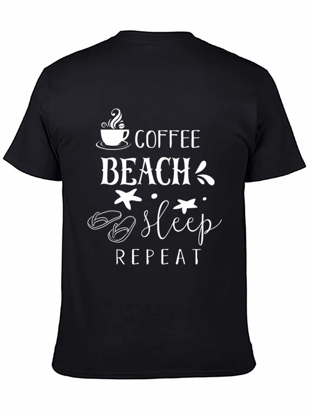 Coffee Beach Sleep Repeat Graphic Tee