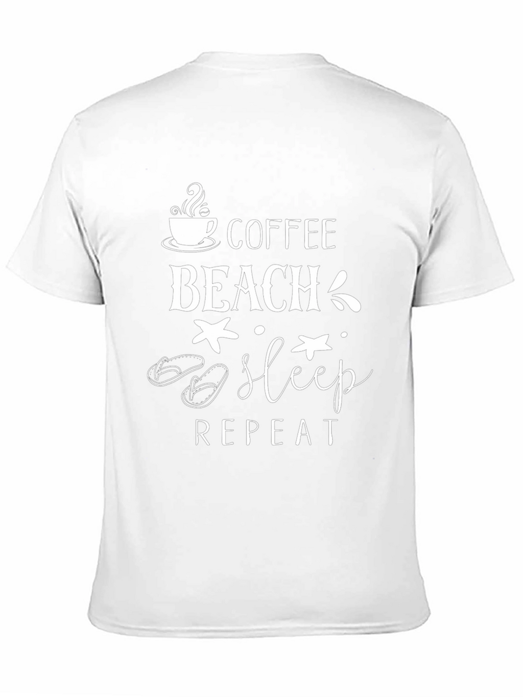 Coffee Beach Sleep Repeat Graphic Tee