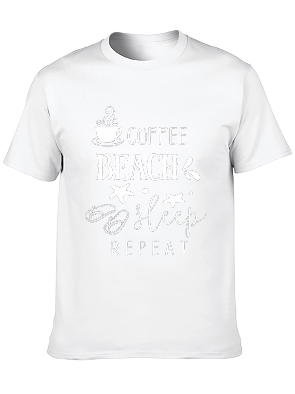 Coffee Beach Sleep Repeat Graphic Tee