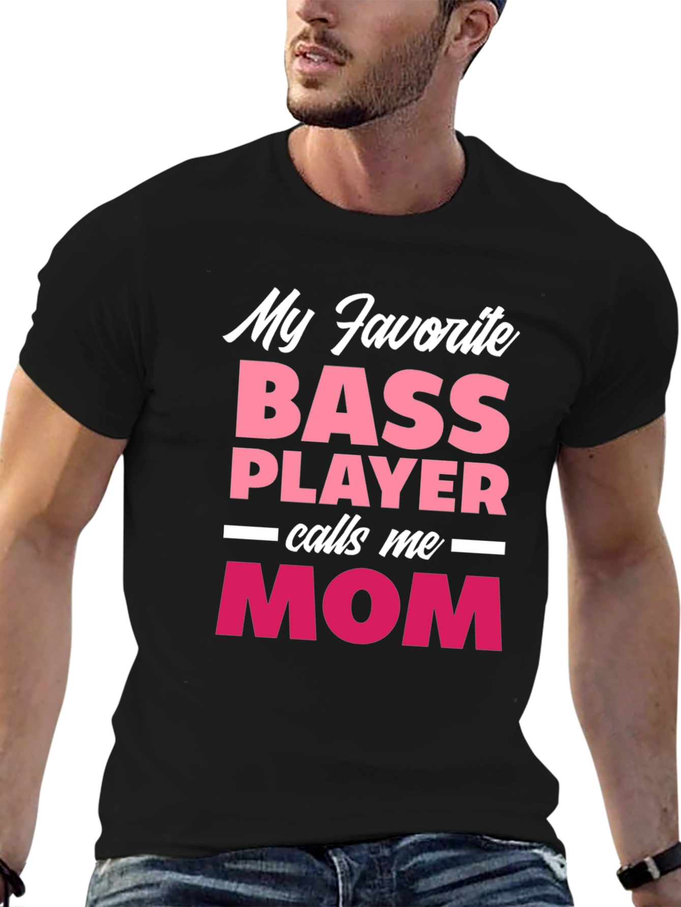 Bass Player Mom T-Shirt - Gift for Musicians Mom