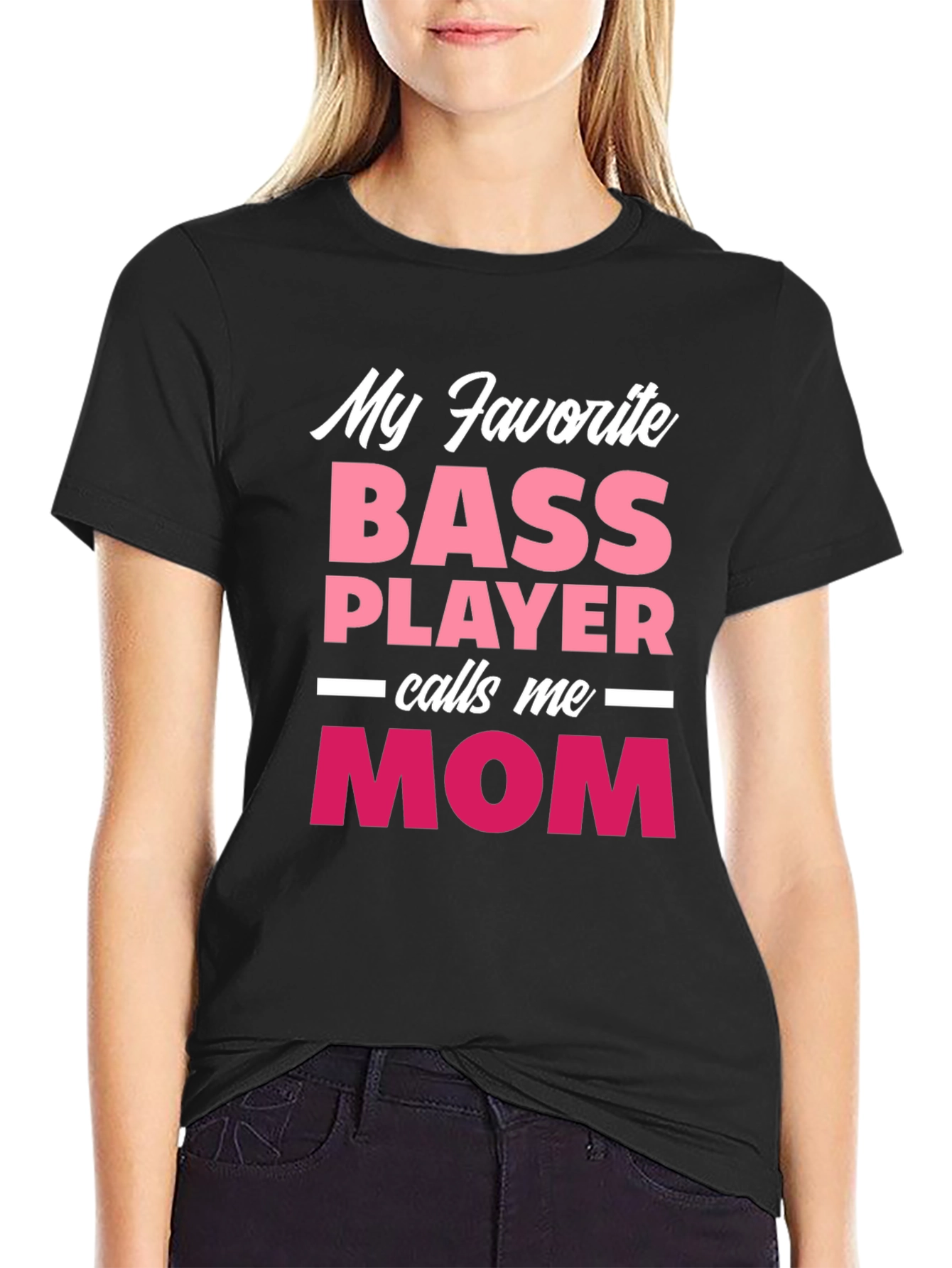 Bass Player Mom T-Shirt - Gift for Musicians Mom