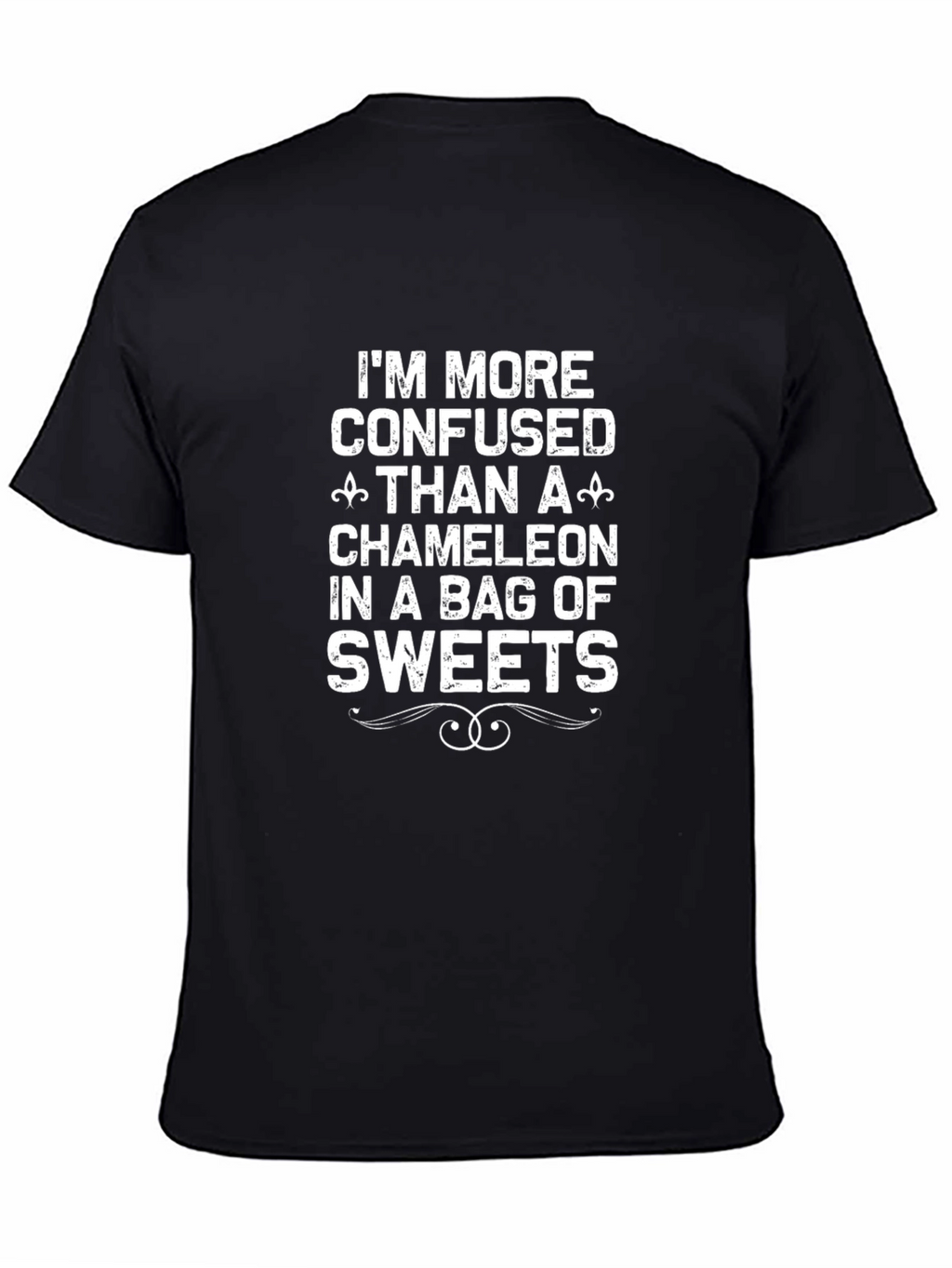 Confused Chameleon Graphic Tee - Funny Novelty Shirt