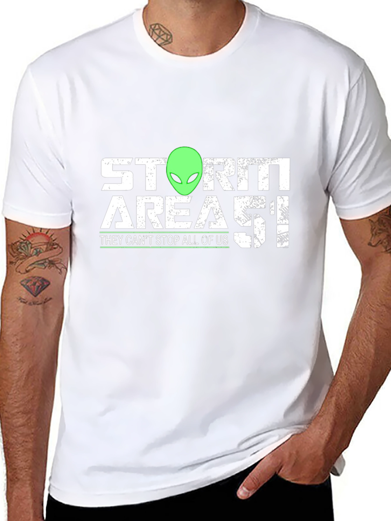 Storm Area 51 Alien Graphic Tee