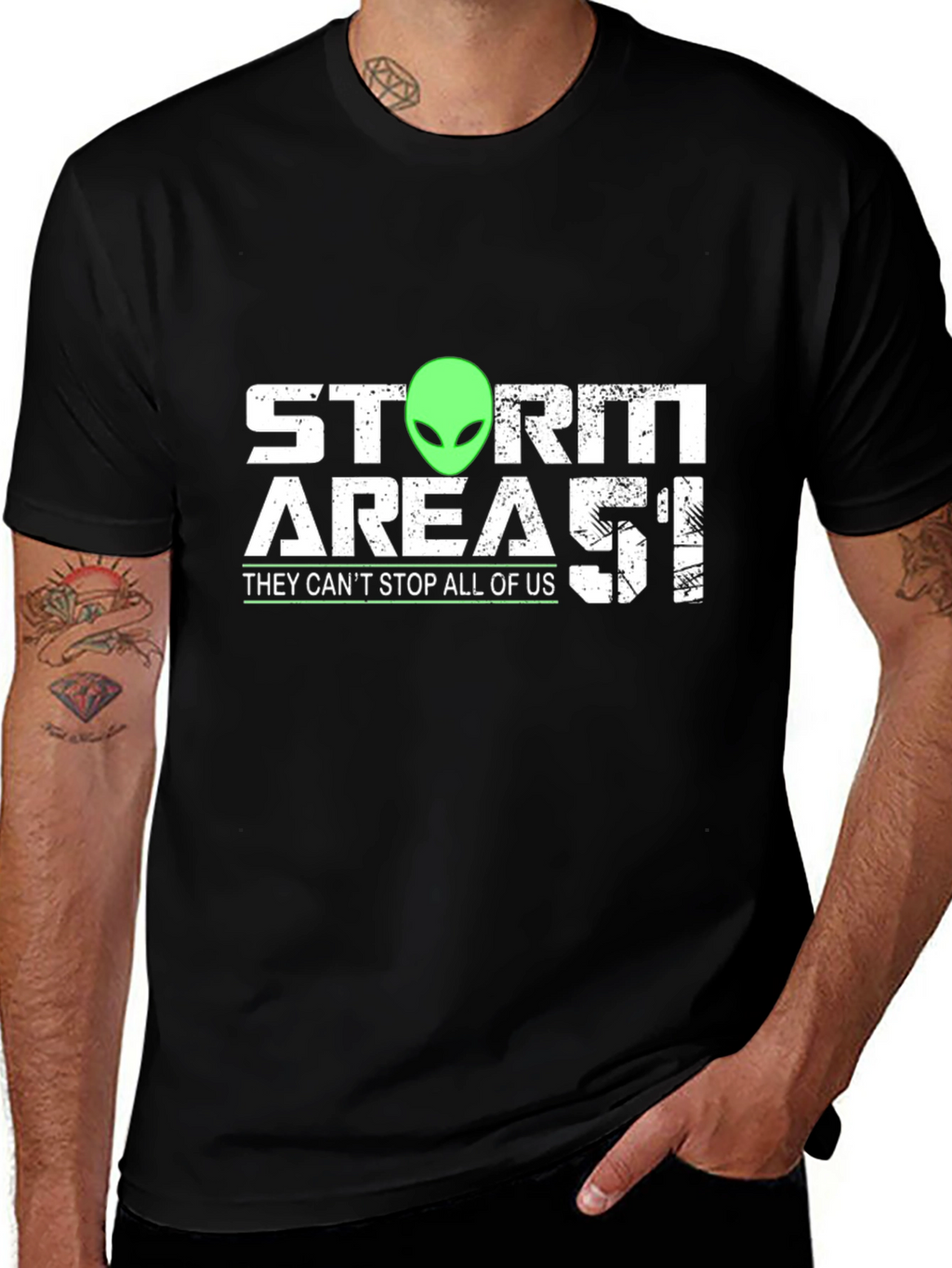 Storm Area 51 Alien Graphic Tee