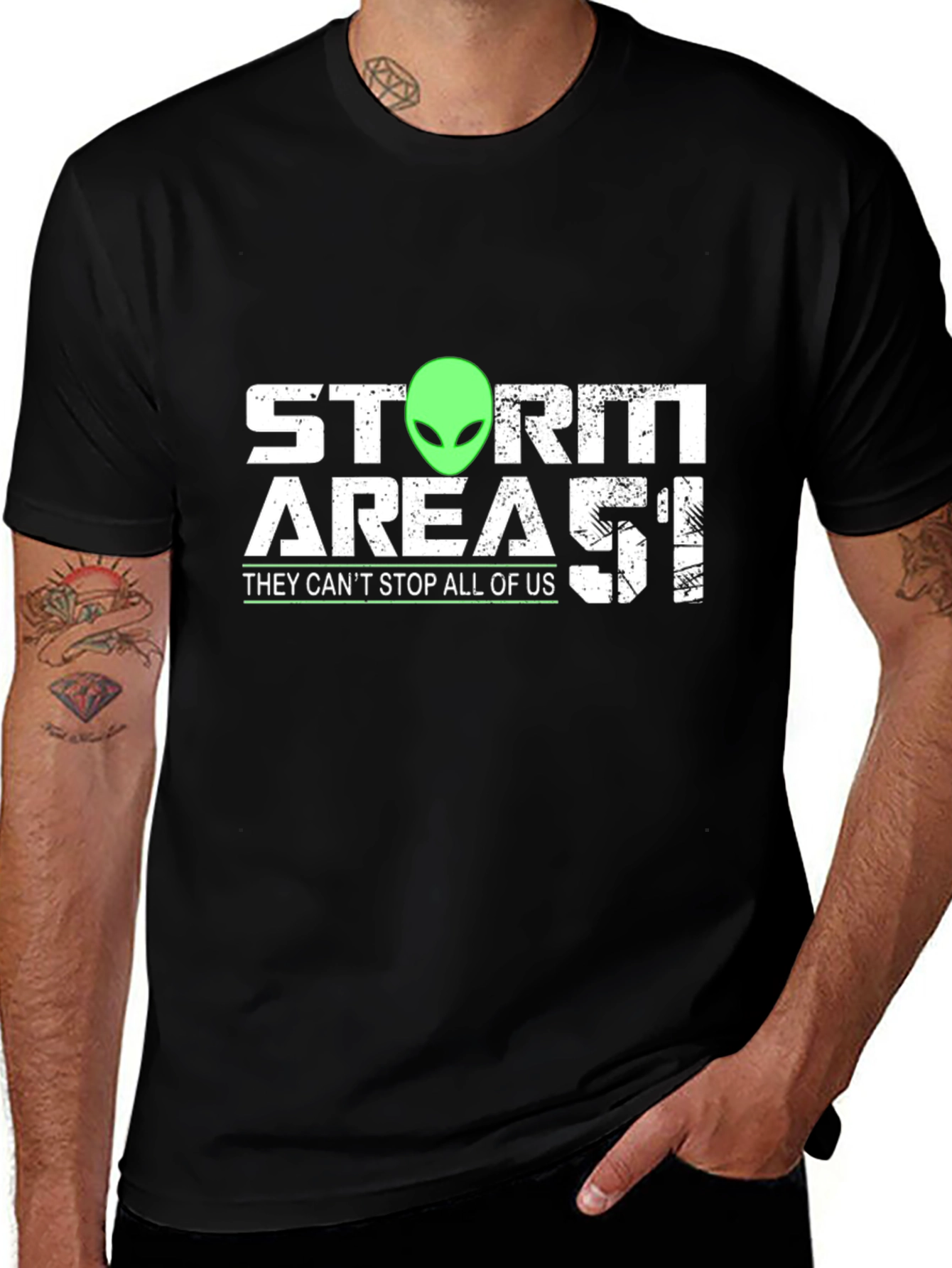 Storm Area 51 Alien Graphic Tee
