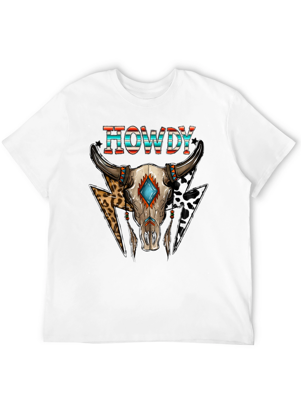 Howdy Steer Skull Graphic Tee
