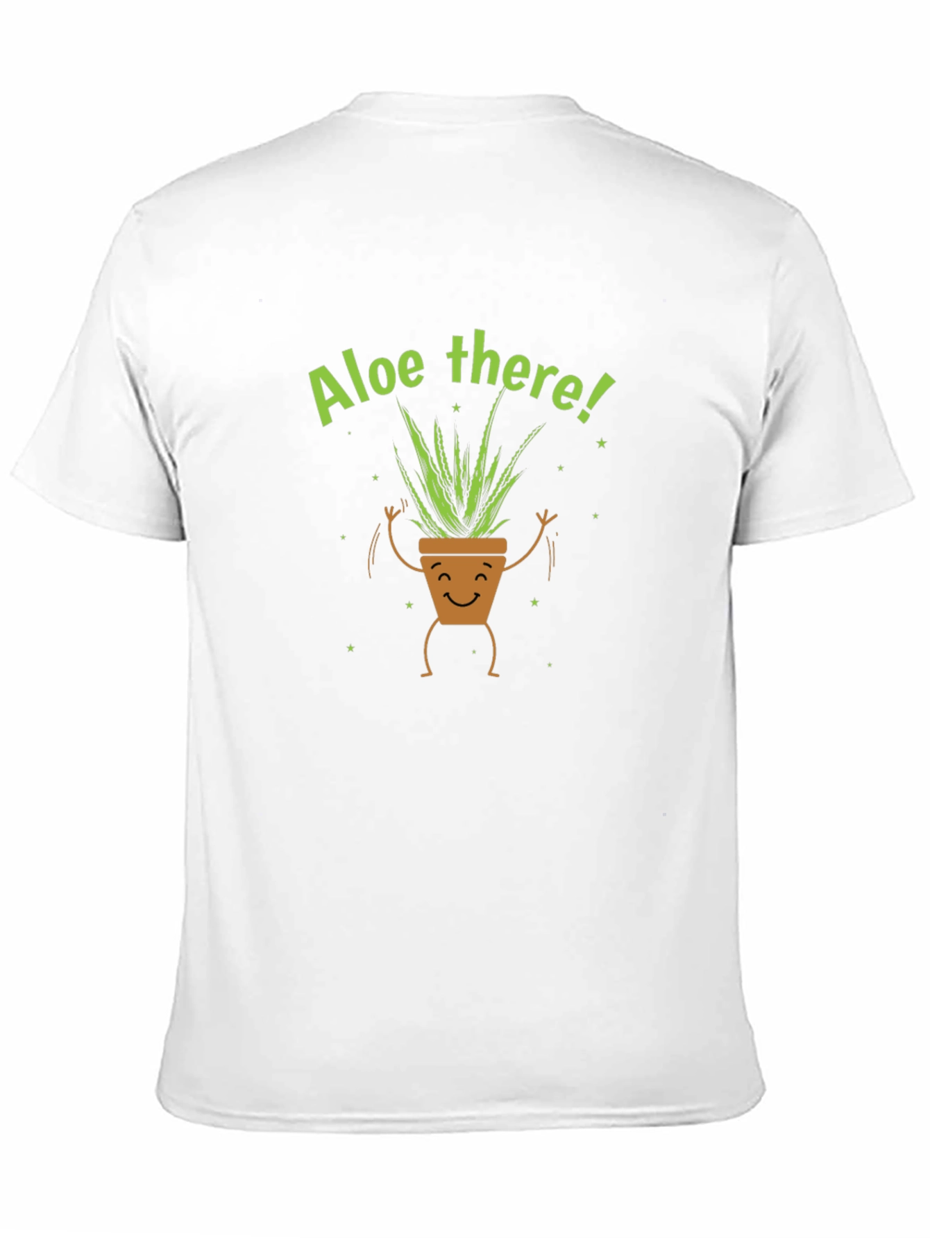 Aloe There Plant Graphic Tee - Black Cotton T-Shirt