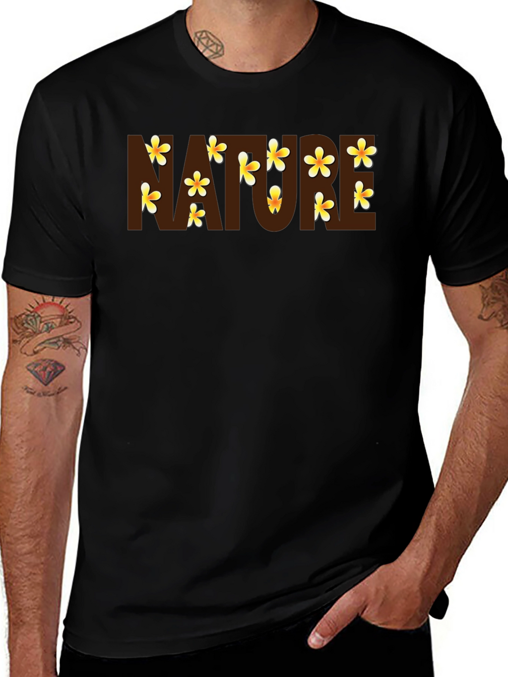 Nature Floral Graphic T-Shirt