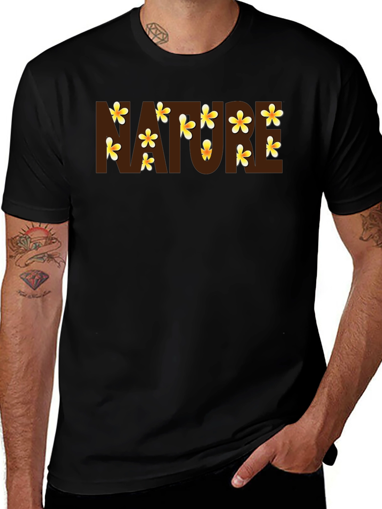 Nature Floral Graphic T-Shirt