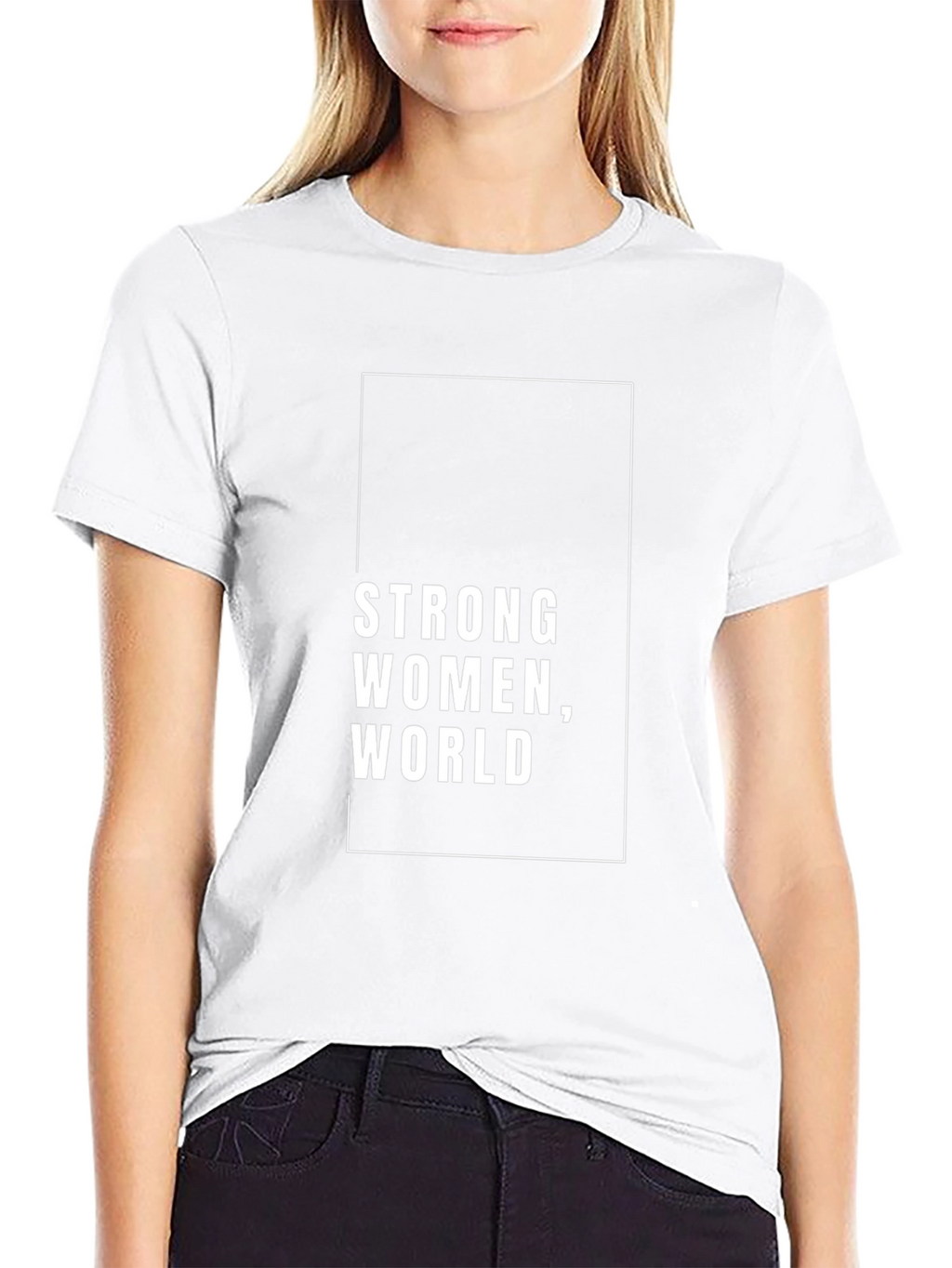 Strong Women World Black T-Shirt
