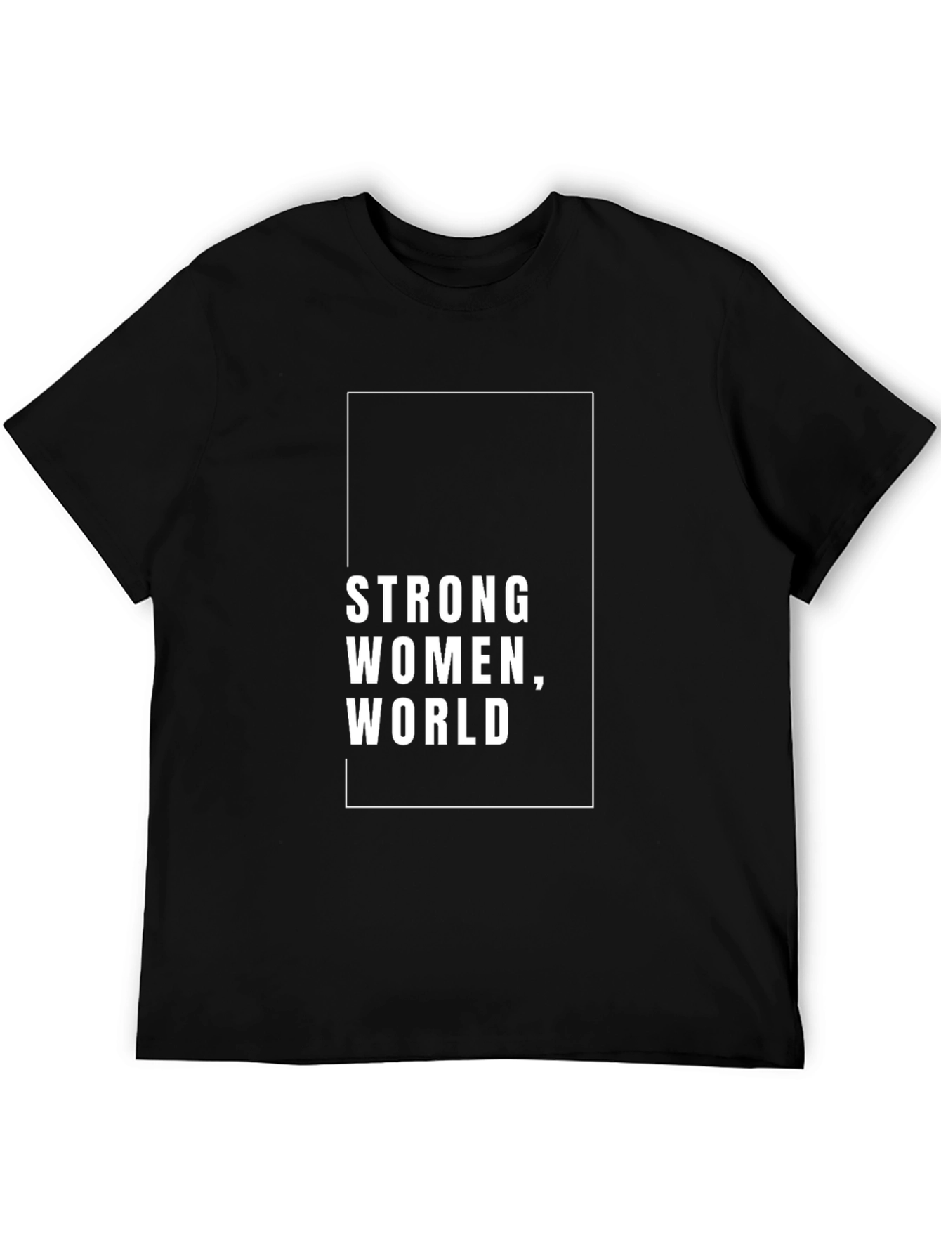 Strong Women World Black T-Shirt