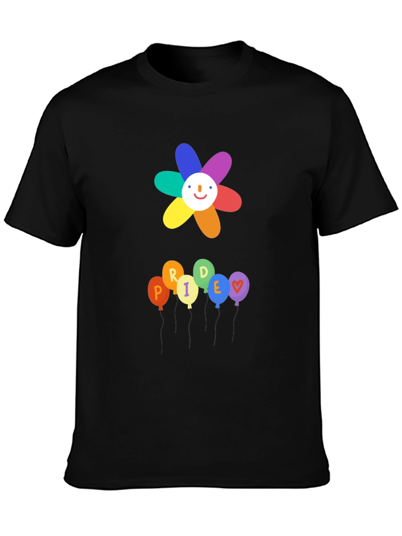 Pride Flower & Balloons Graphic Tee