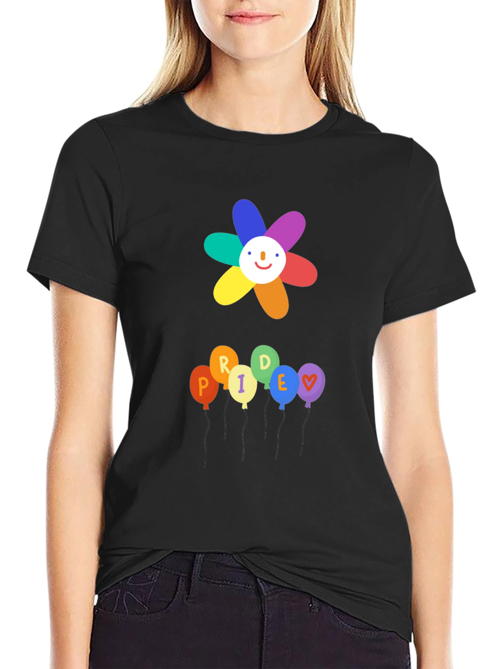 Pride Flower & Balloons Graphic Tee