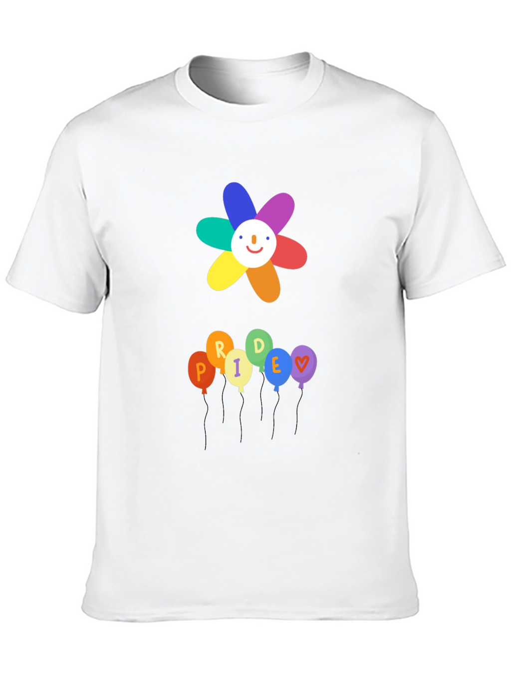 Pride Flower & Balloons Graphic Tee