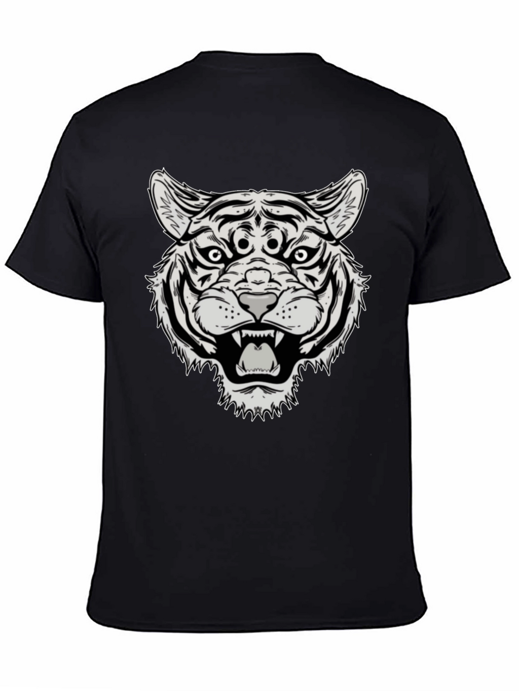 Third Eye Tiger Graphic Tee - Black