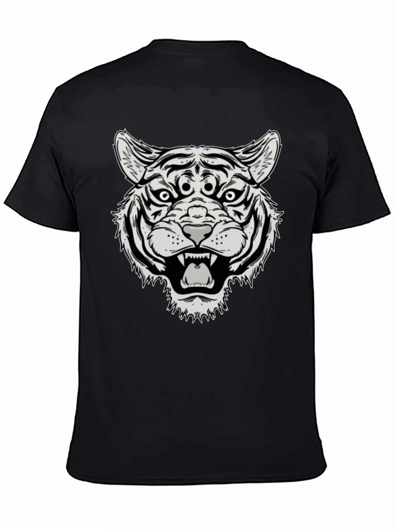 Third Eye Tiger Graphic Tee - Black