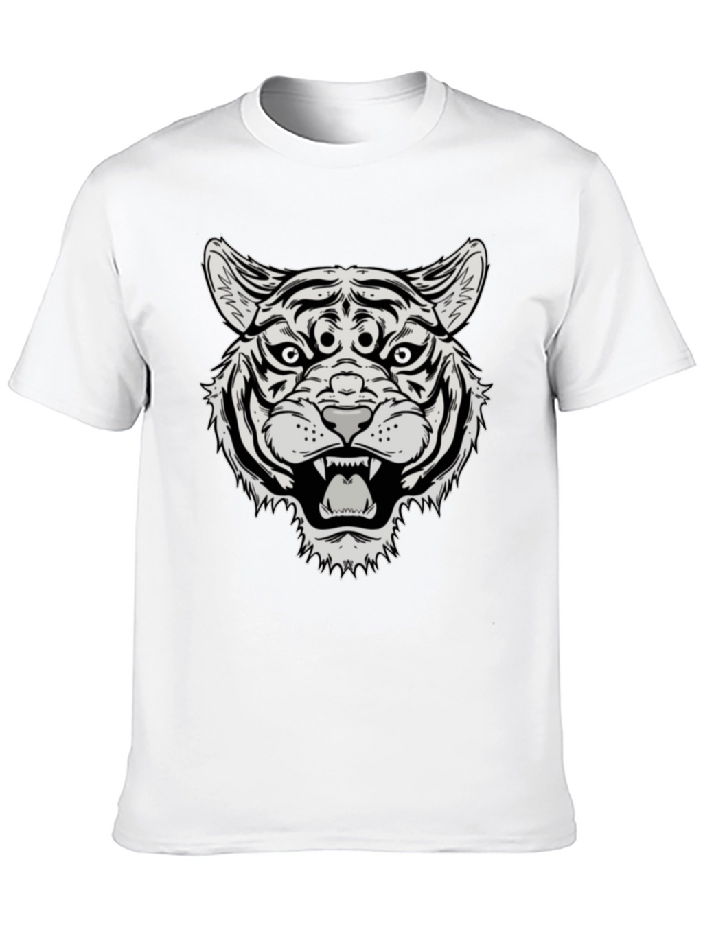 Third Eye Tiger Graphic Tee - Black