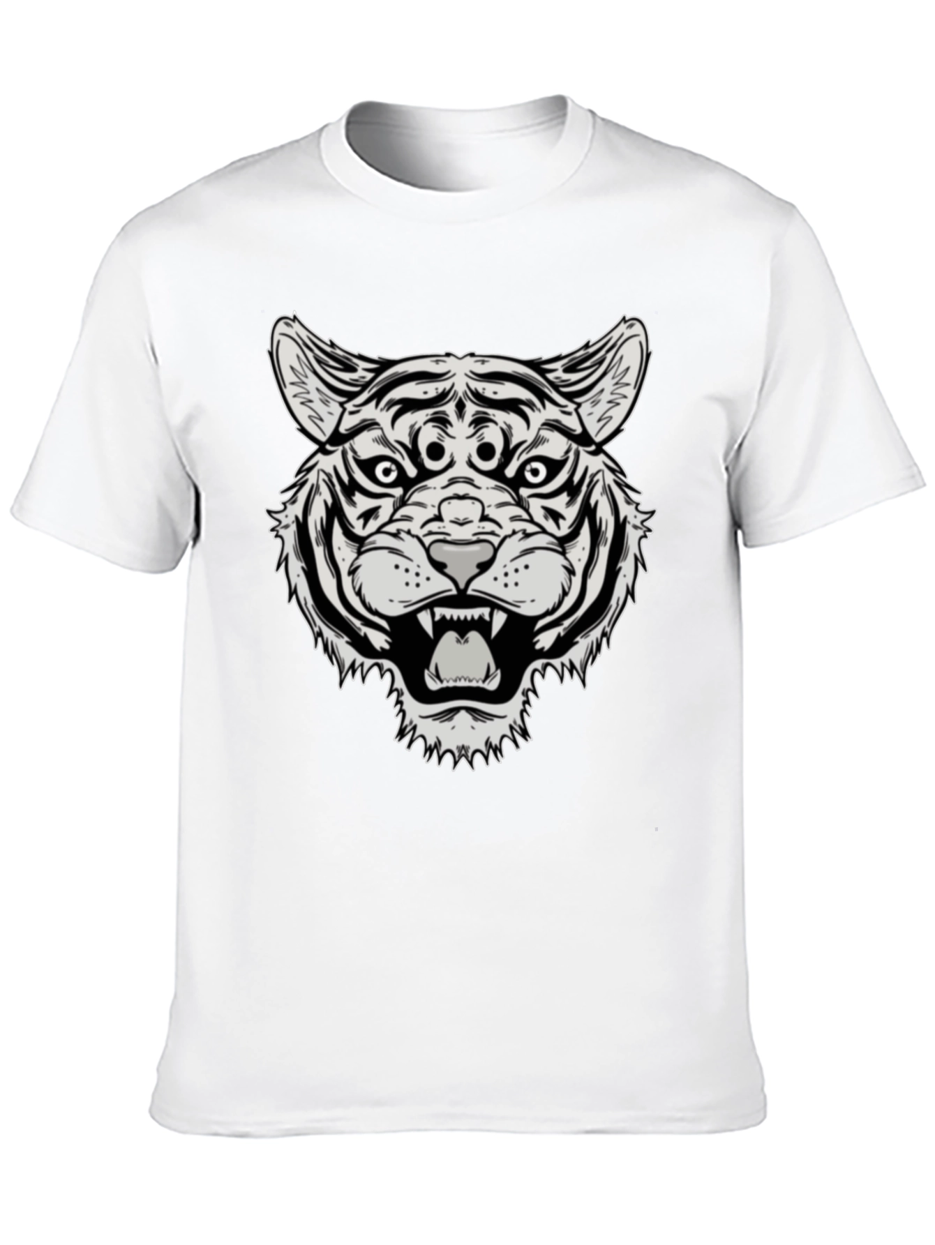 Third Eye Tiger Graphic Tee - Black