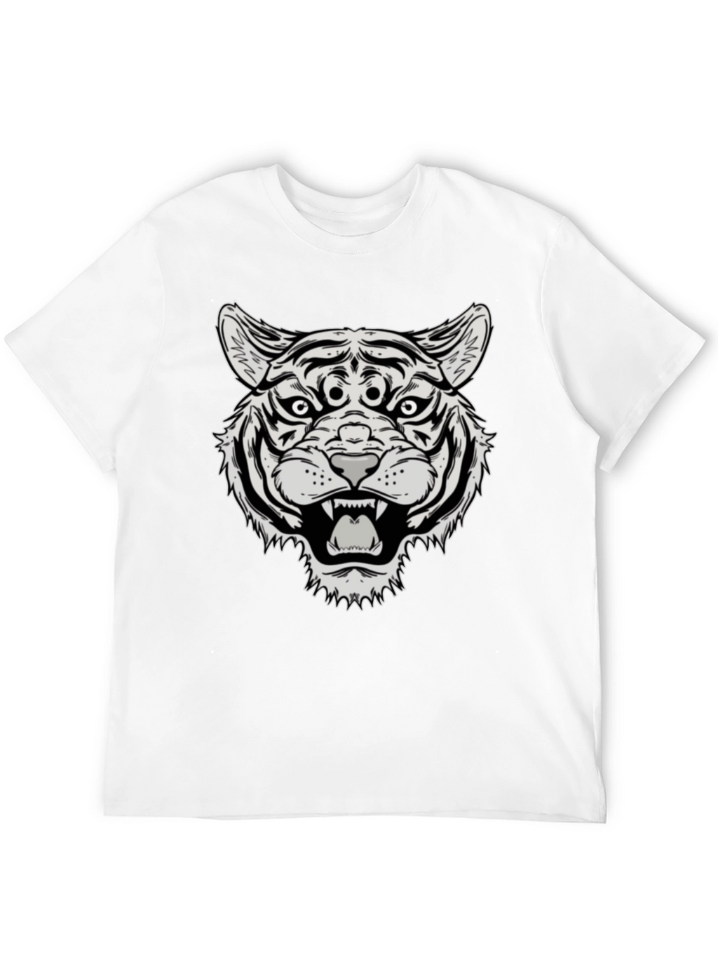 Third Eye Tiger Graphic Tee - Black
