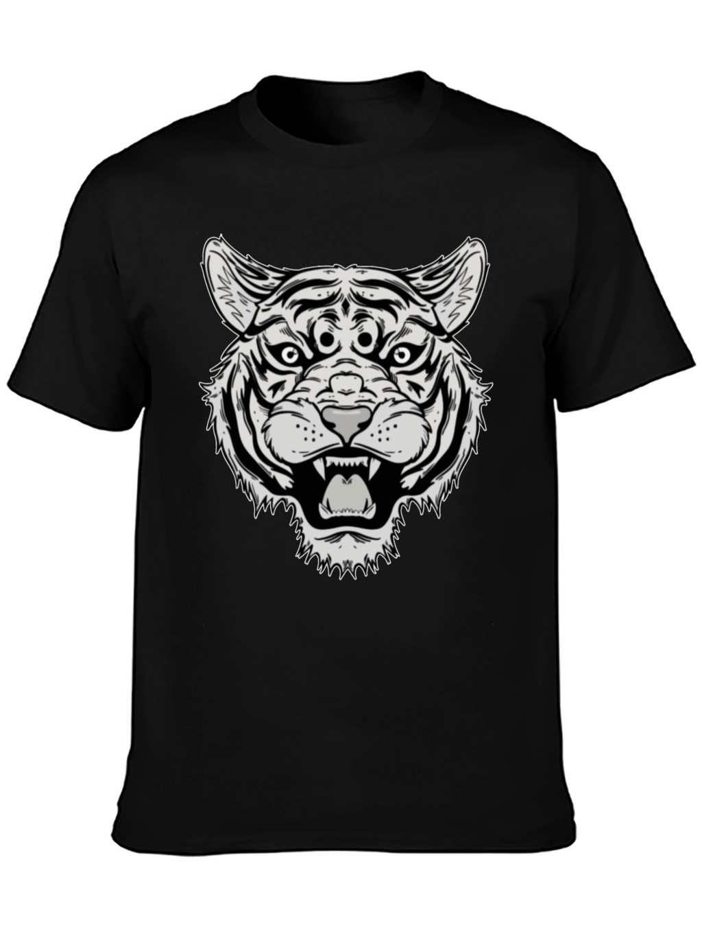 Third Eye Tiger Graphic Tee - Black
