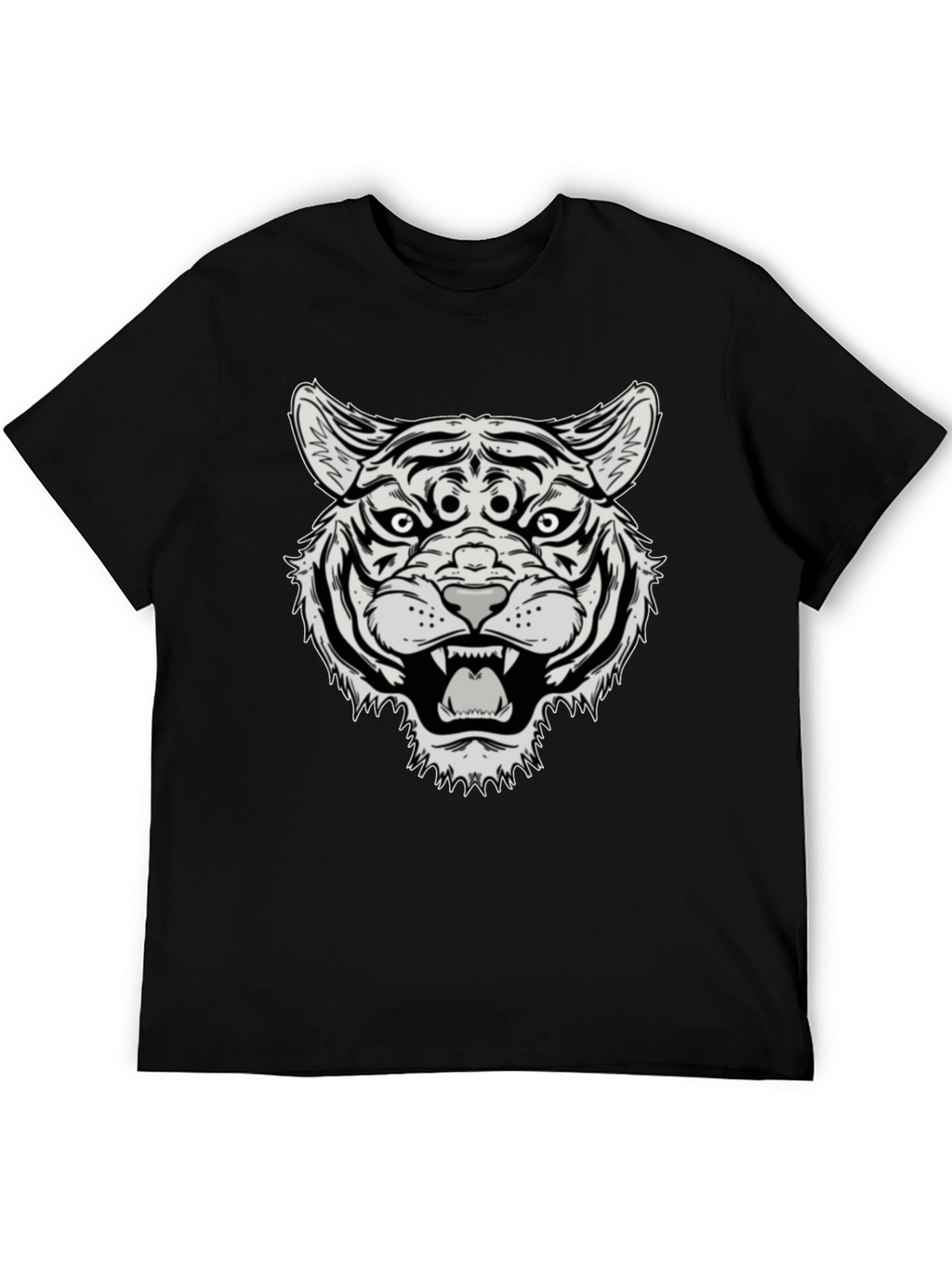 Third Eye Tiger Graphic Tee - Black