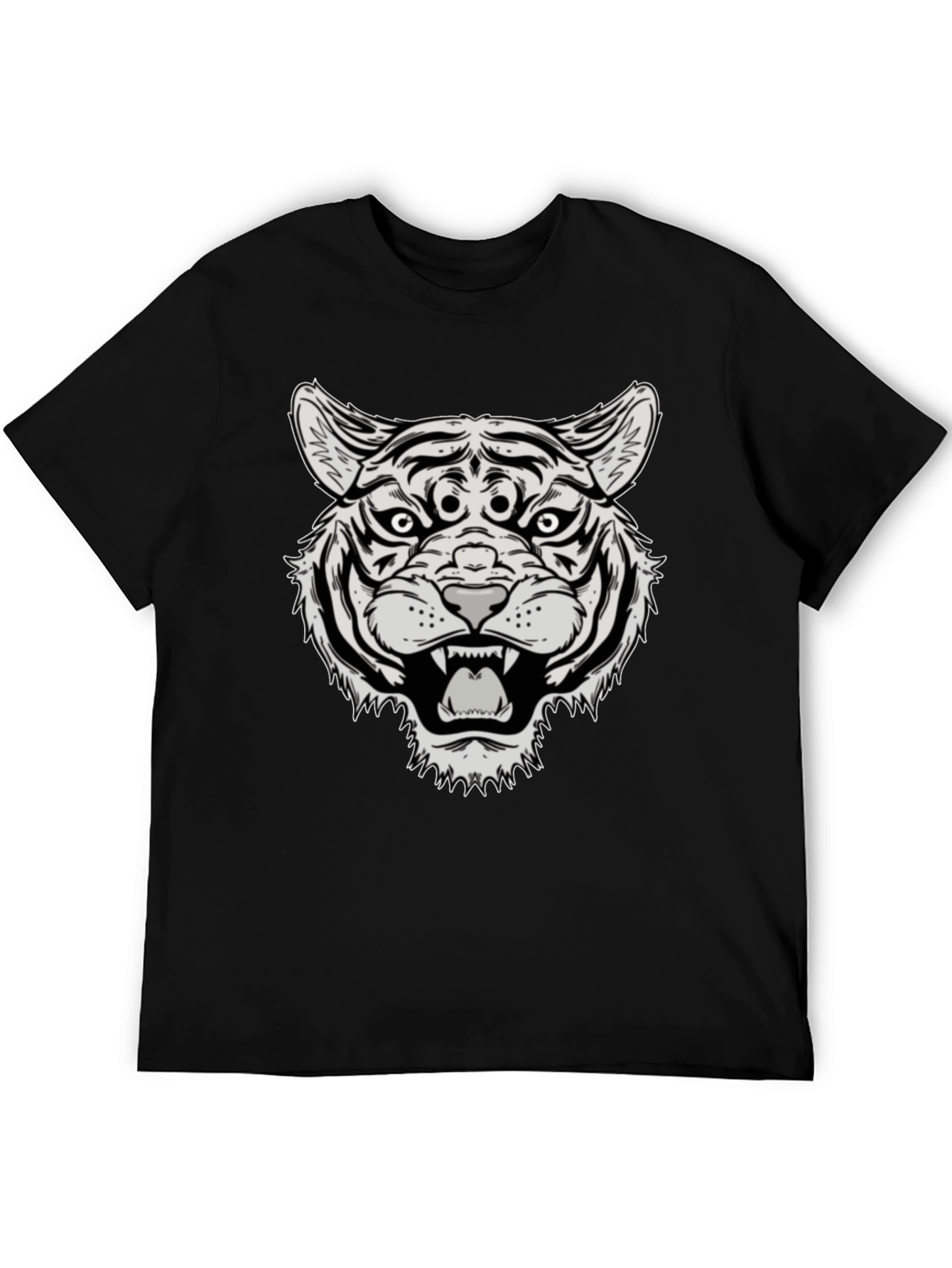 Third Eye Tiger Graphic Tee - Black