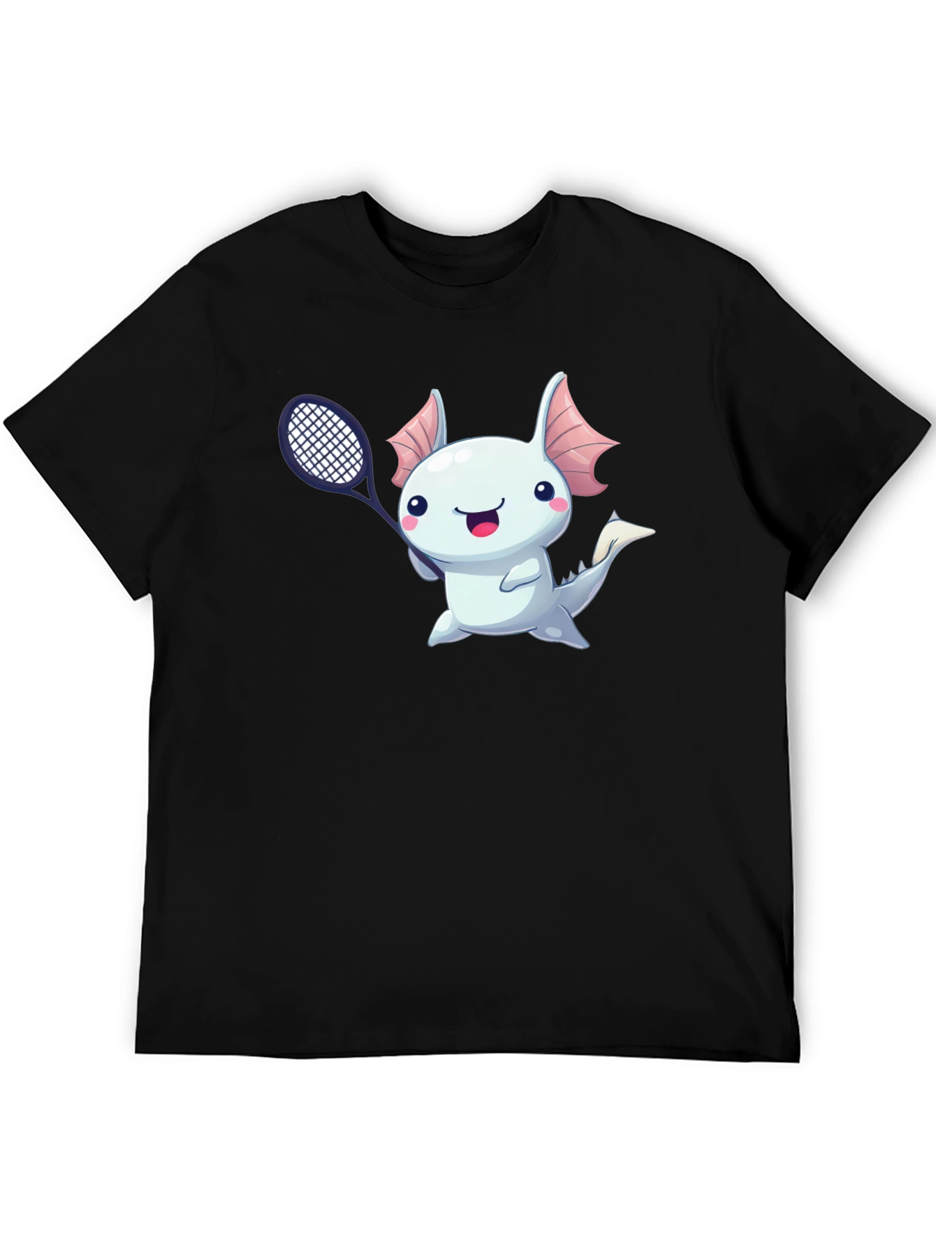 Axolotl Tennis Player Graphic T-Shirt