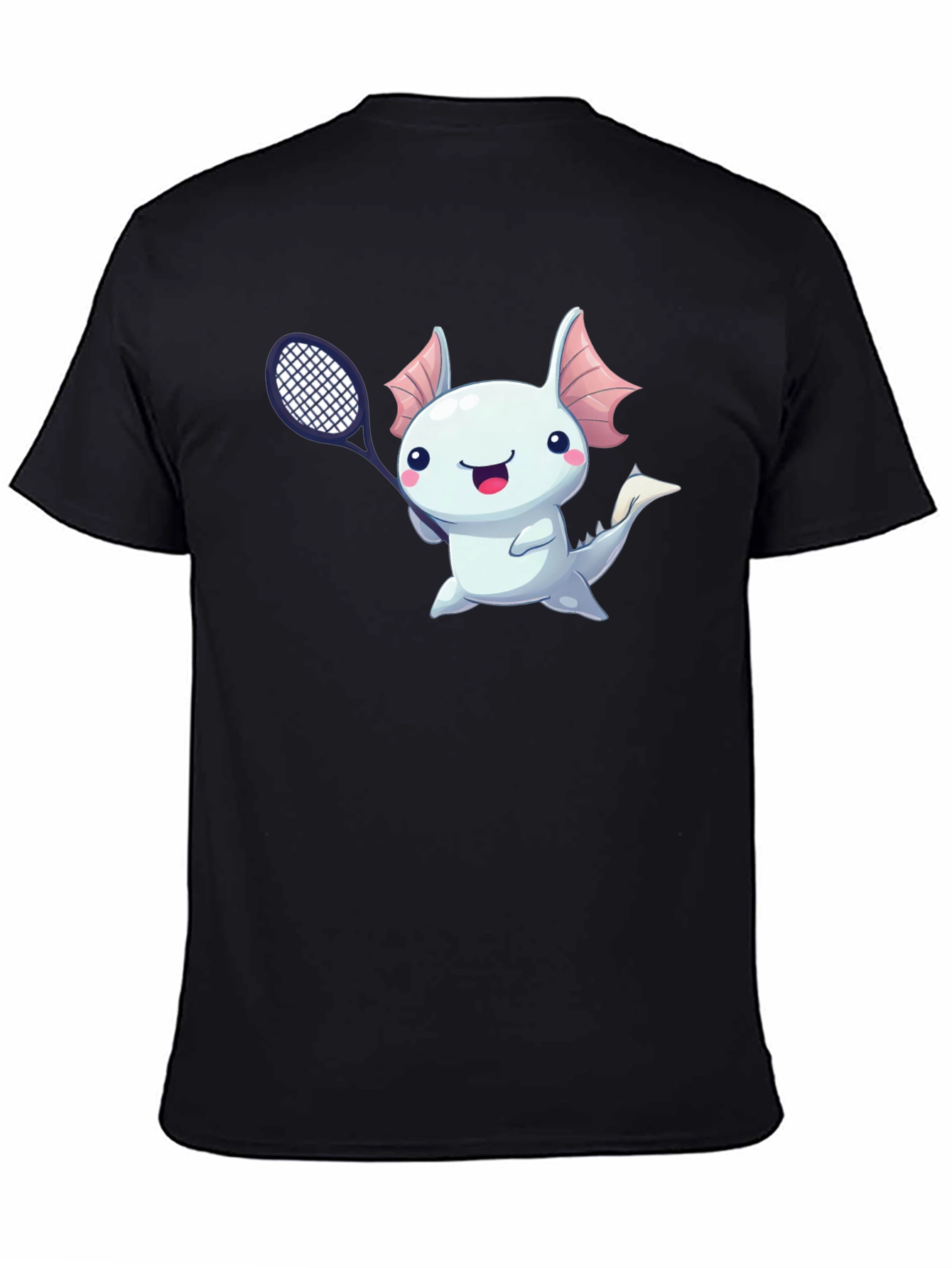 Axolotl Tennis Player Graphic T-Shirt