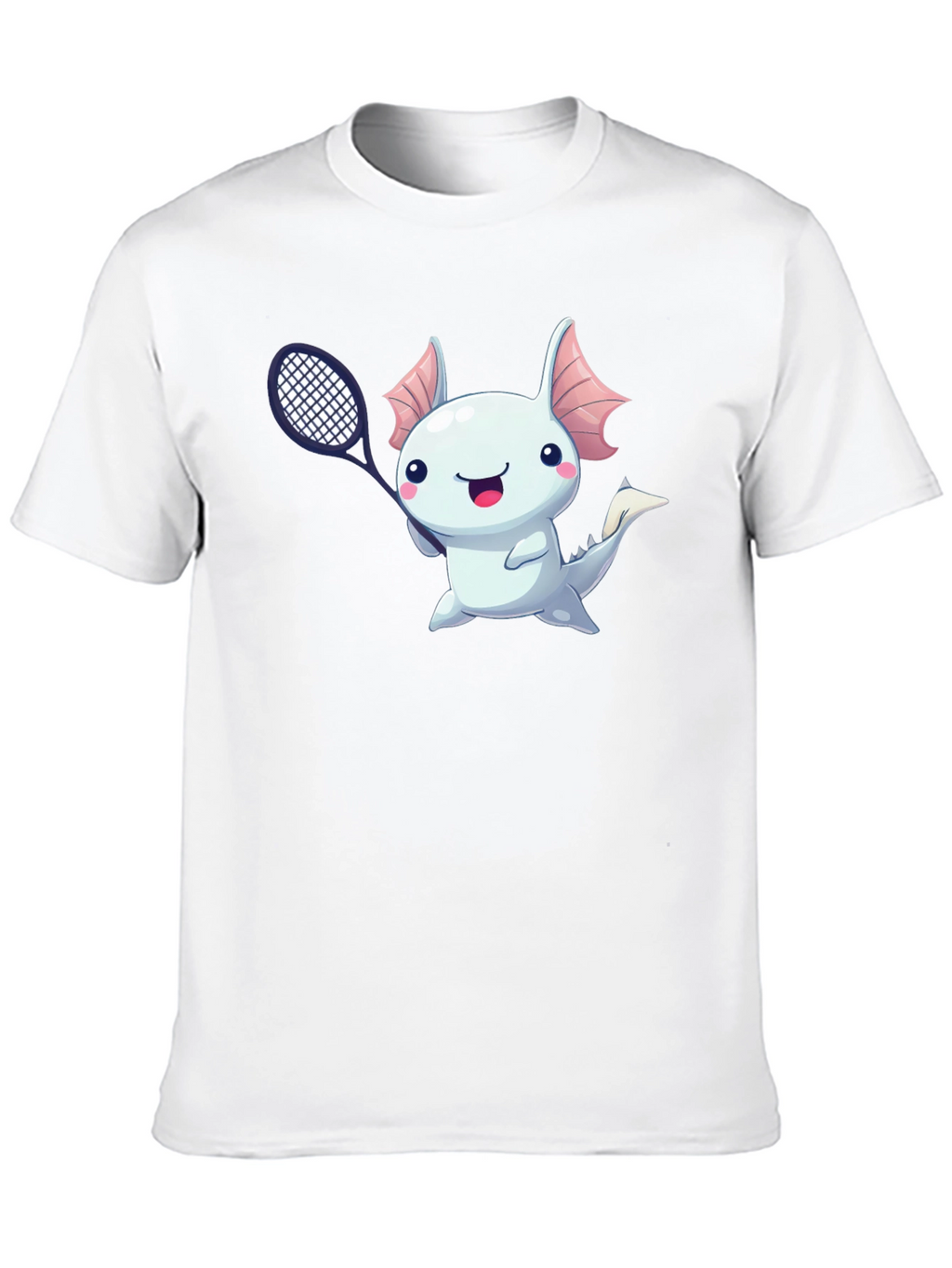 Axolotl Tennis Player Graphic T-Shirt