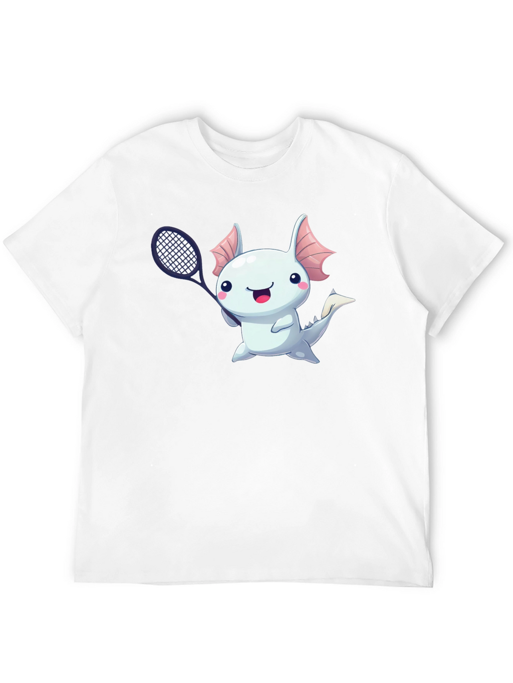 Axolotl Tennis Player Graphic T-Shirt