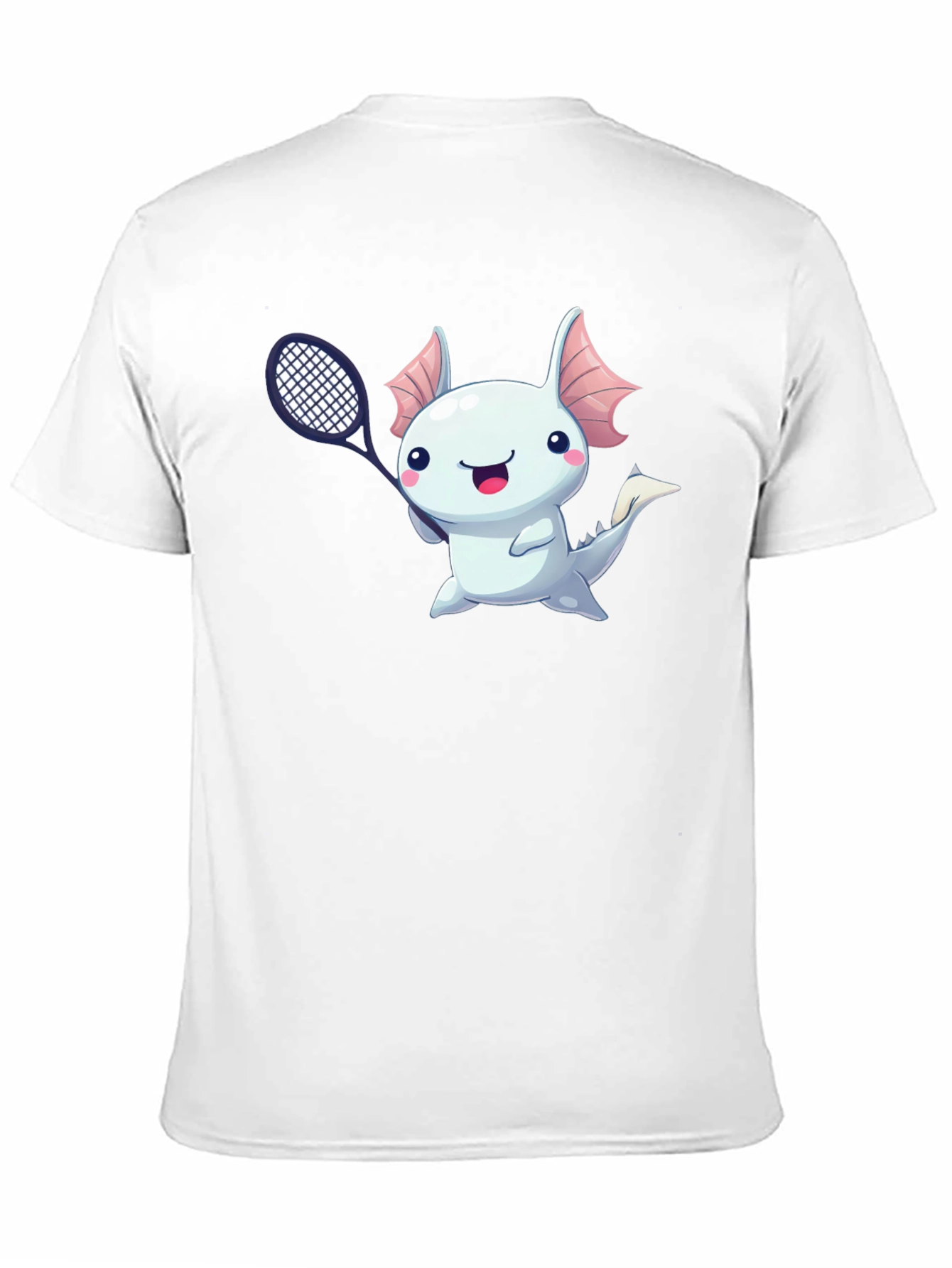 Axolotl Tennis Player Graphic T-Shirt