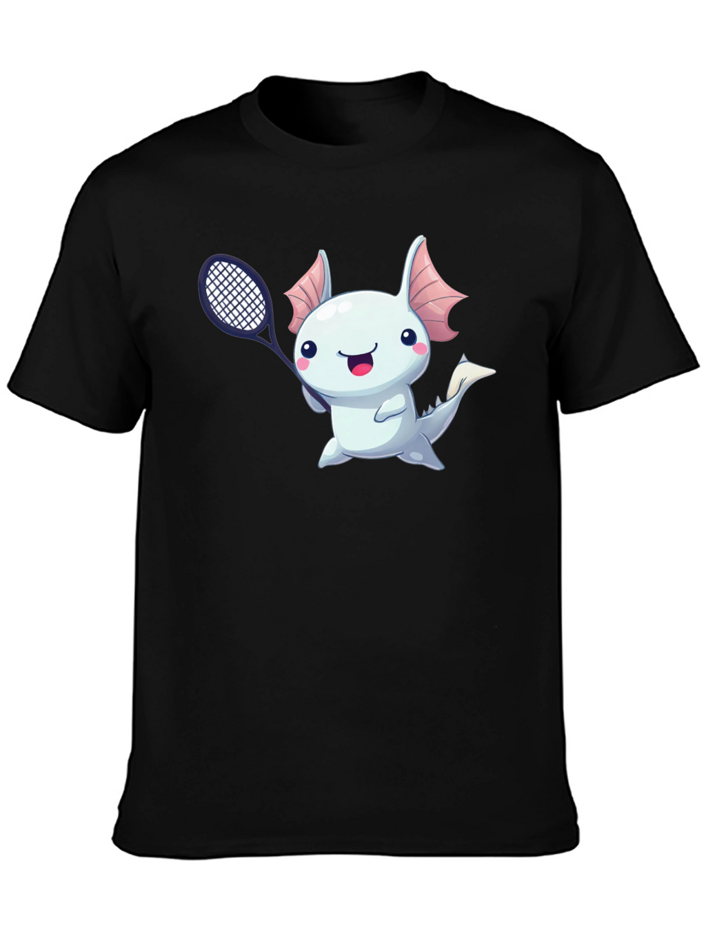 Axolotl Tennis Player Graphic T-Shirt