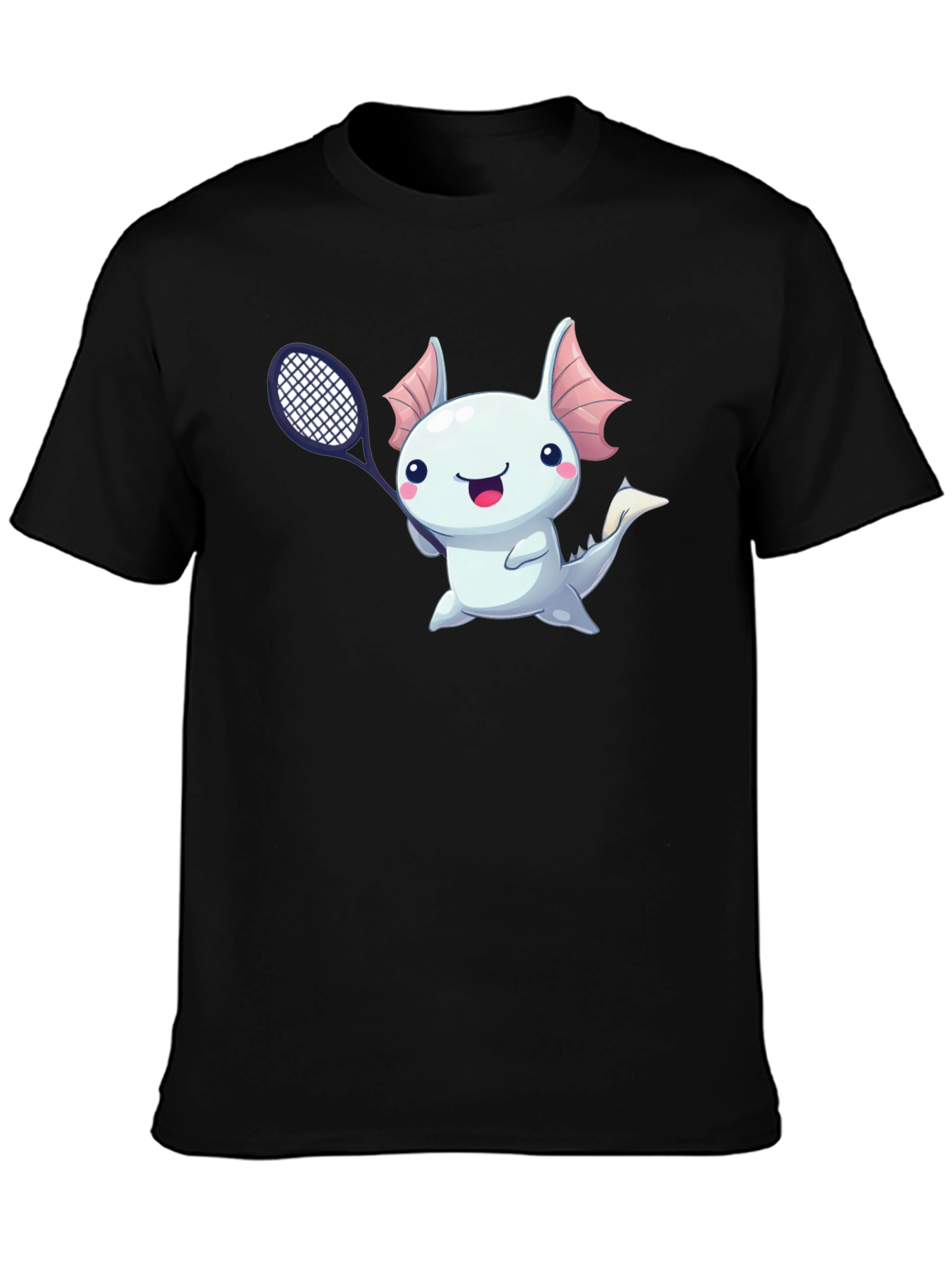 Axolotl Tennis Player Graphic T-Shirt