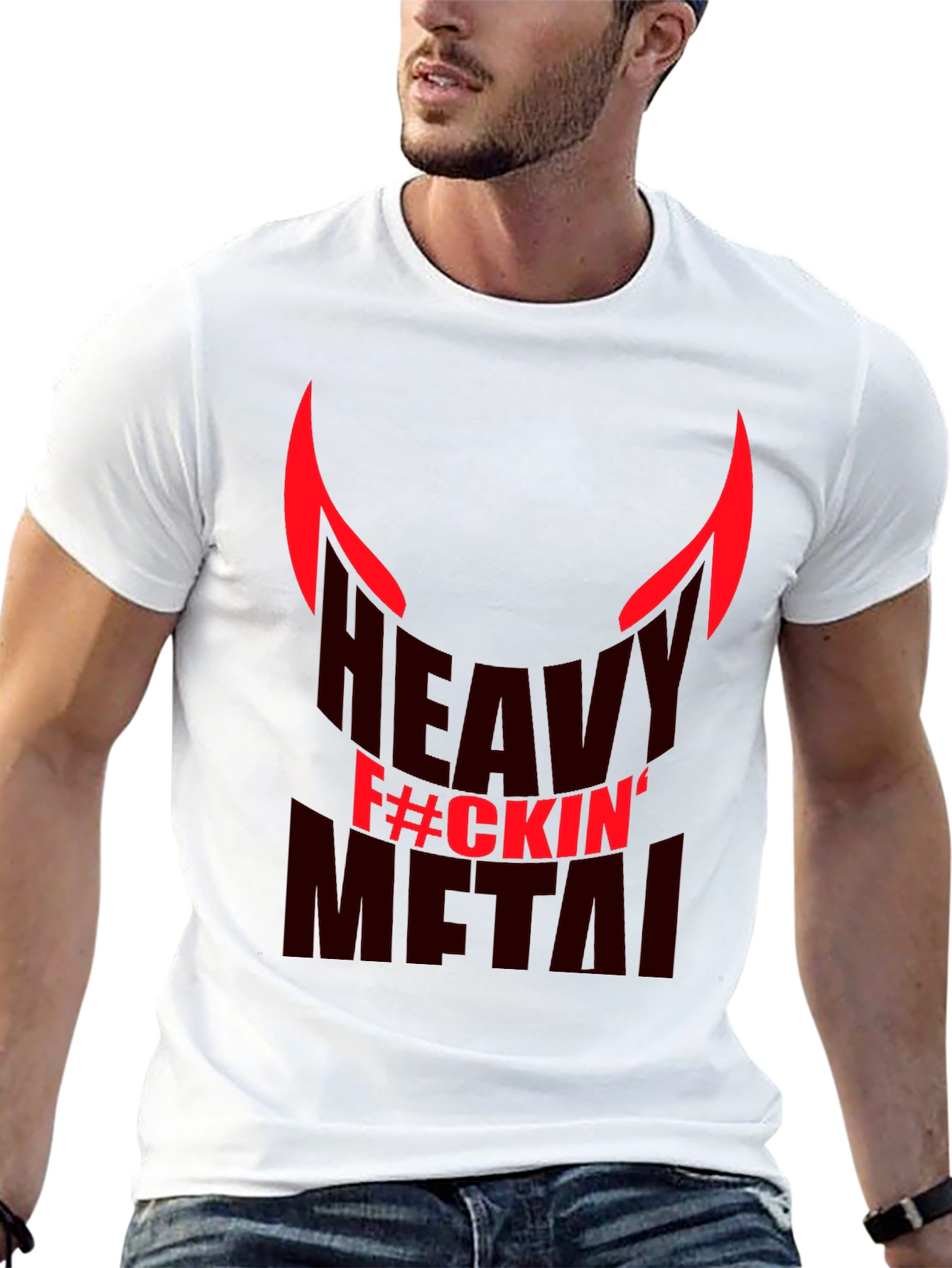 Heavy F#ckin Metal Graphic T-Shirt