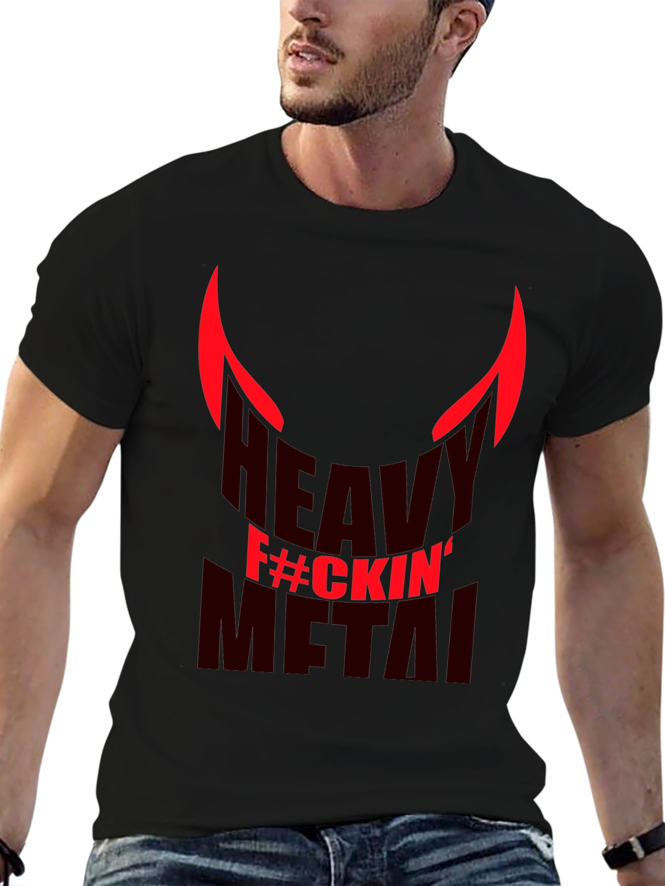 Heavy F#ckin Metal Graphic T-Shirt