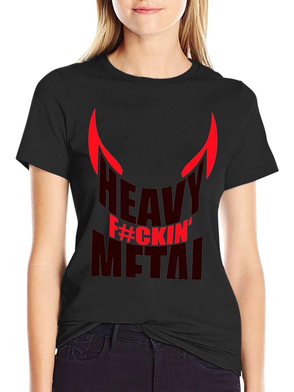 Heavy F#ckin Metal Graphic T-Shirt