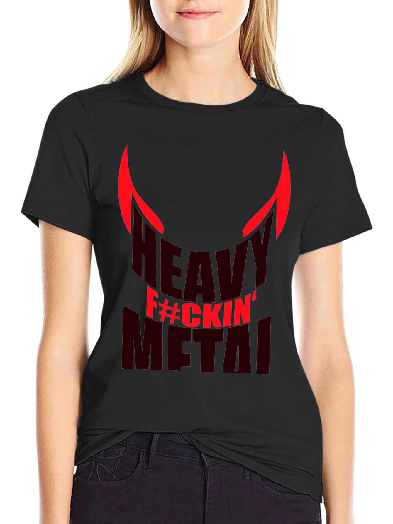 Heavy F#ckin Metal Graphic T-Shirt