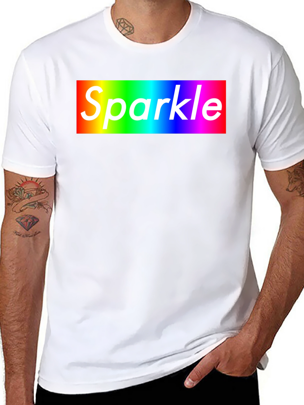 Rainbow Sparkle T-Shirt - Bold Graphic Tee