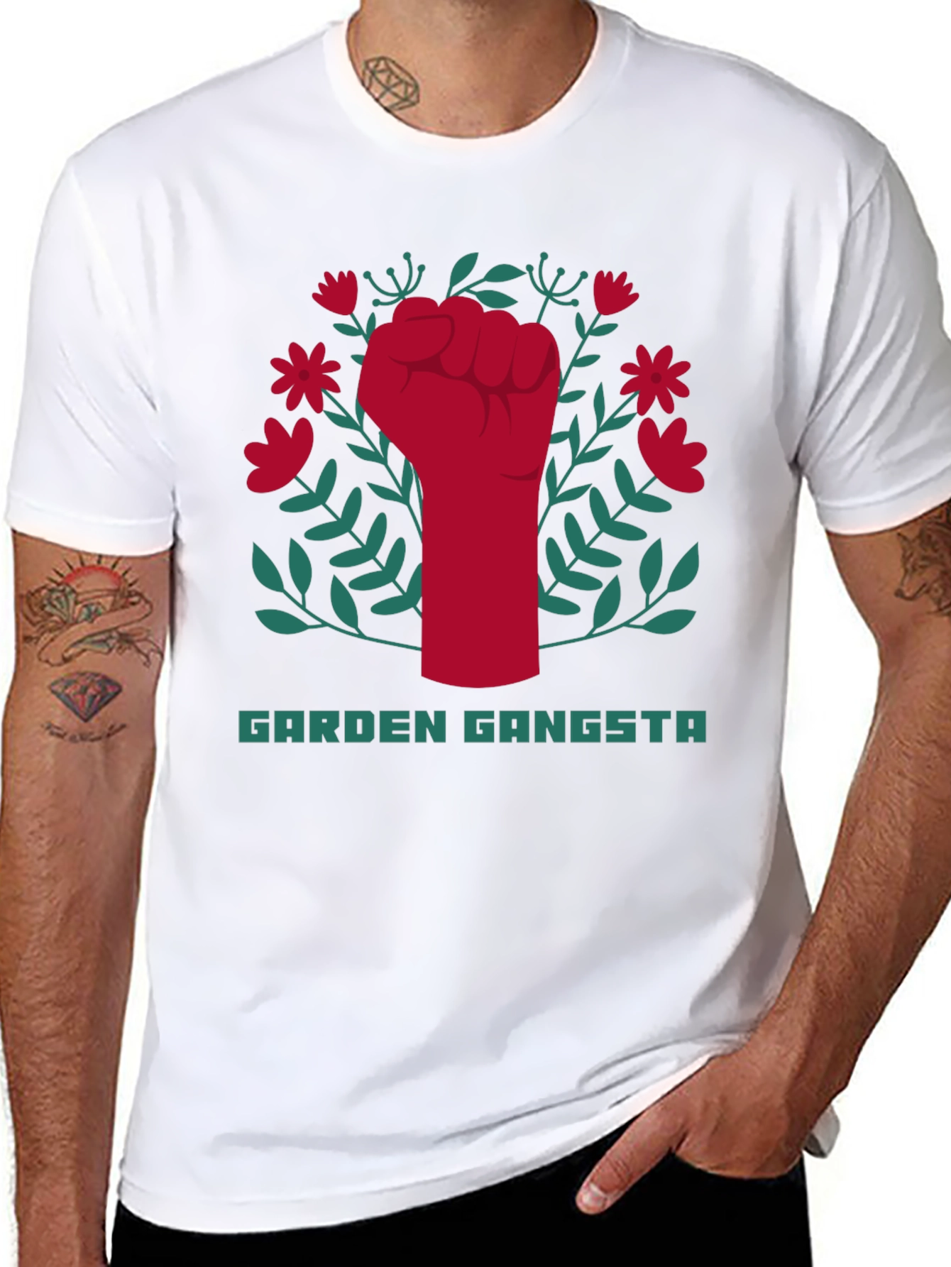 Garden Gangsta T-Shirt - Bold Graphic Tee